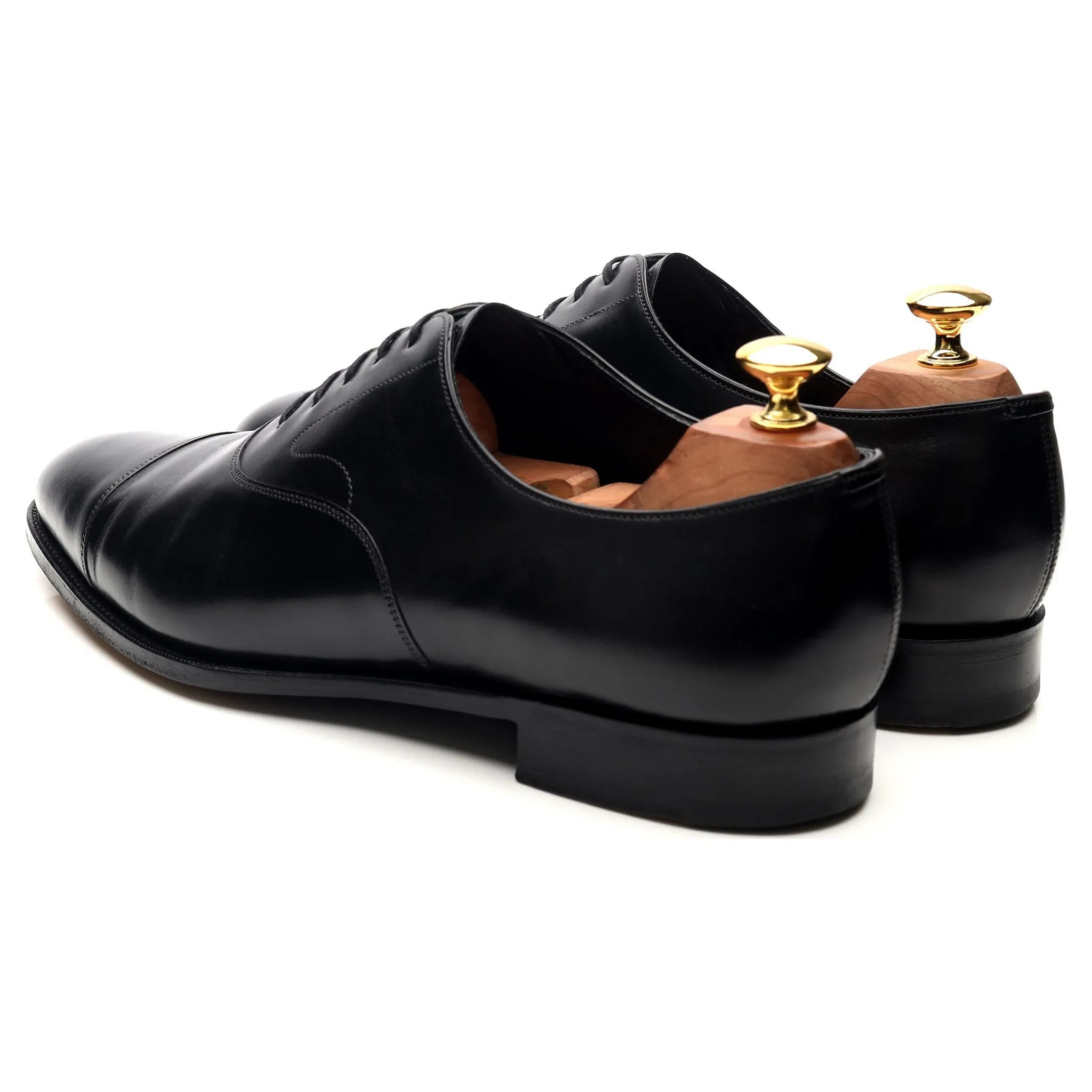 'Chelsea' Black Leather Oxford UK 9.5 E