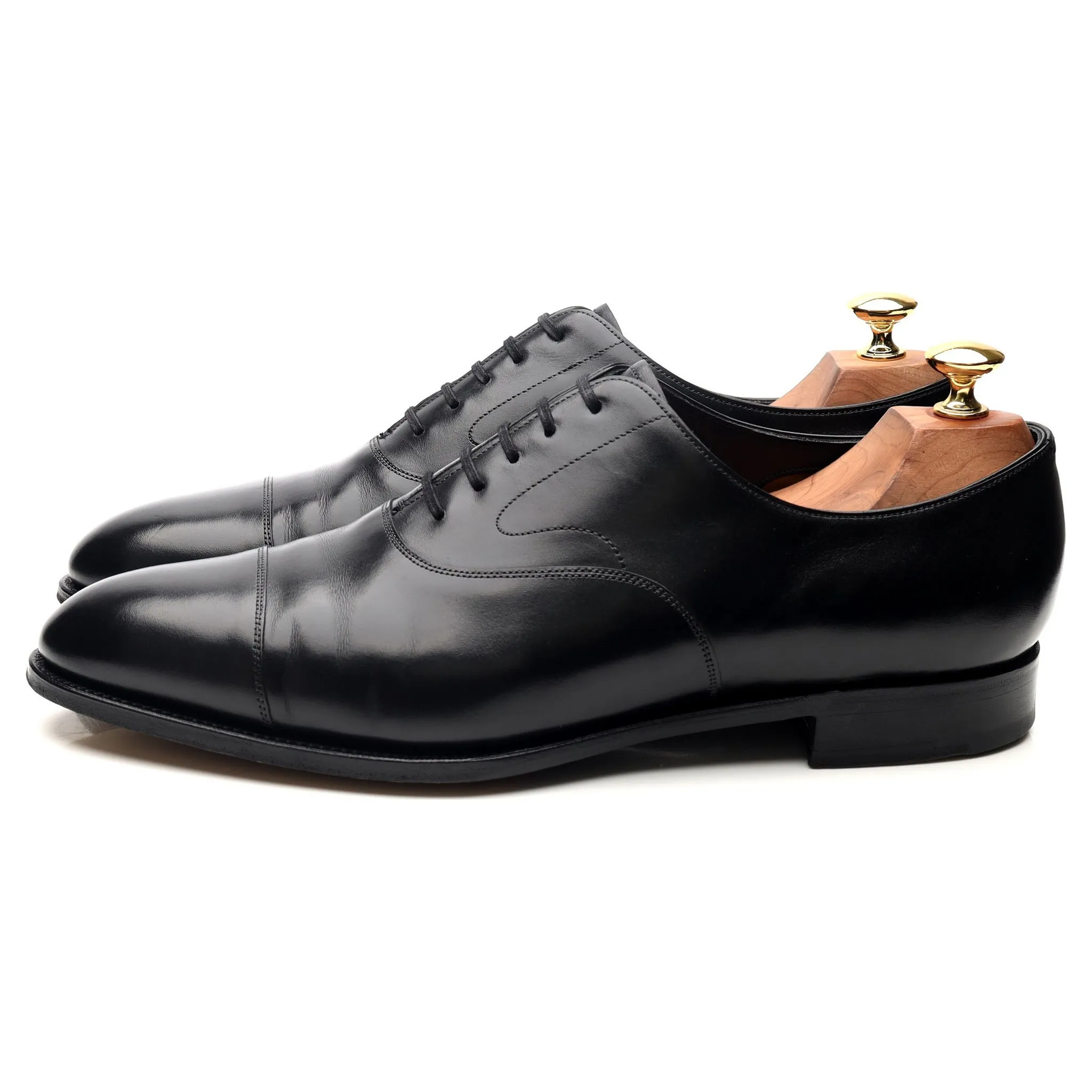 'Chelsea' Black Leather Oxford UK 9.5 E