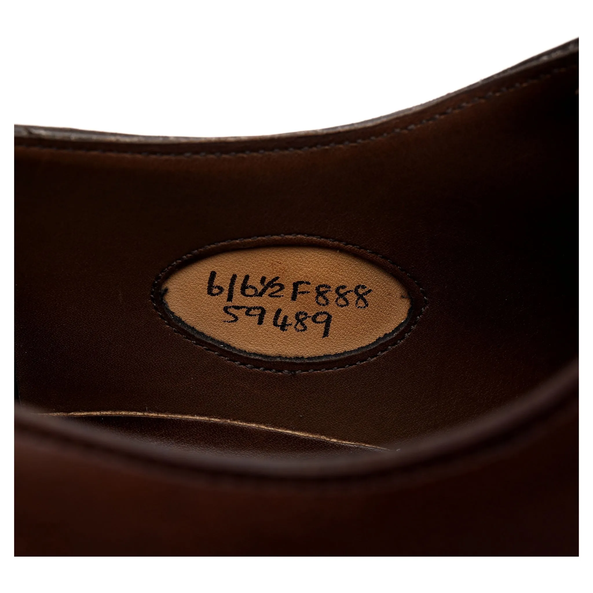 'Chelsea' Dark Brown Leather Oxford UK 6 F