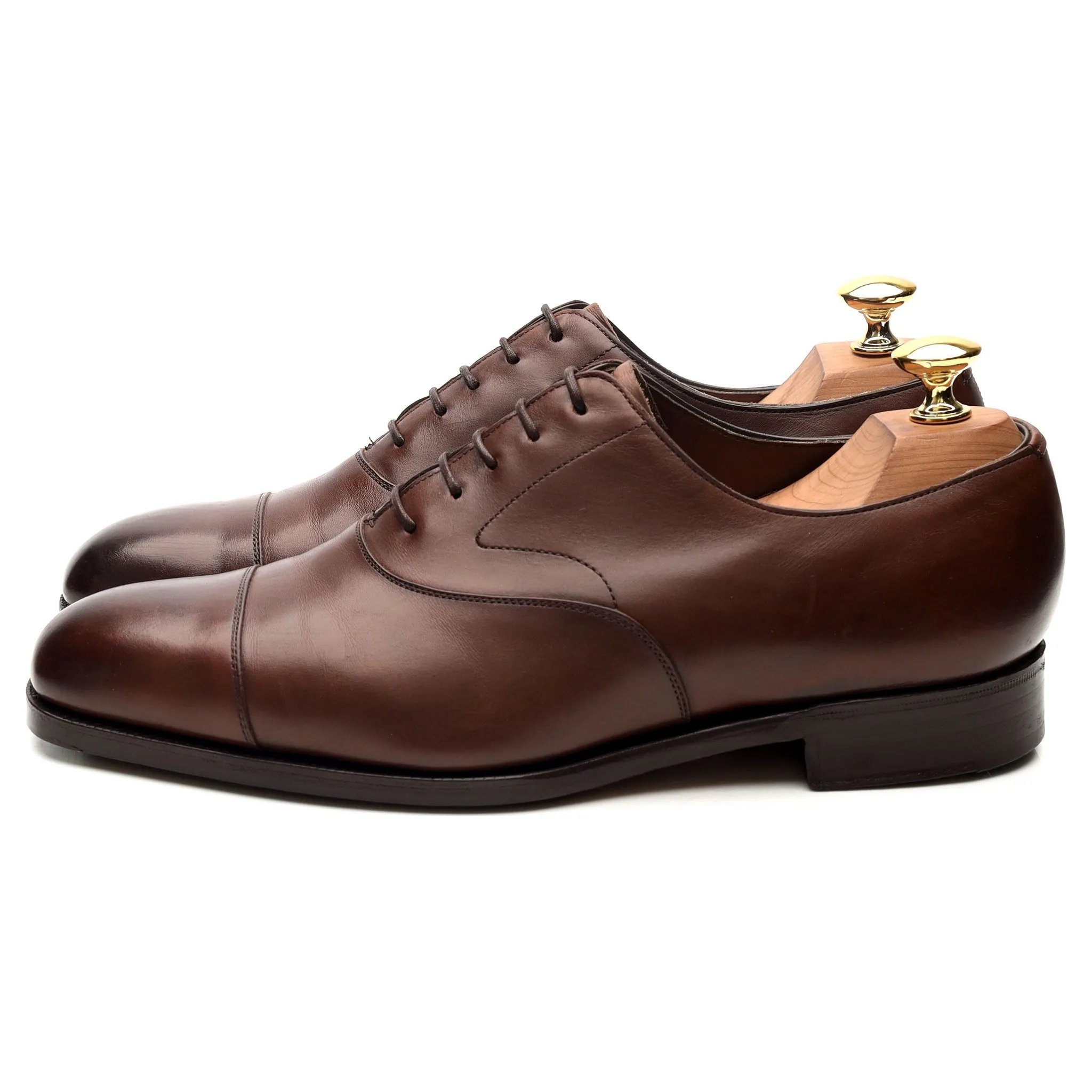 'Chelsea' Dark Brown Leather Oxford UK 6 F