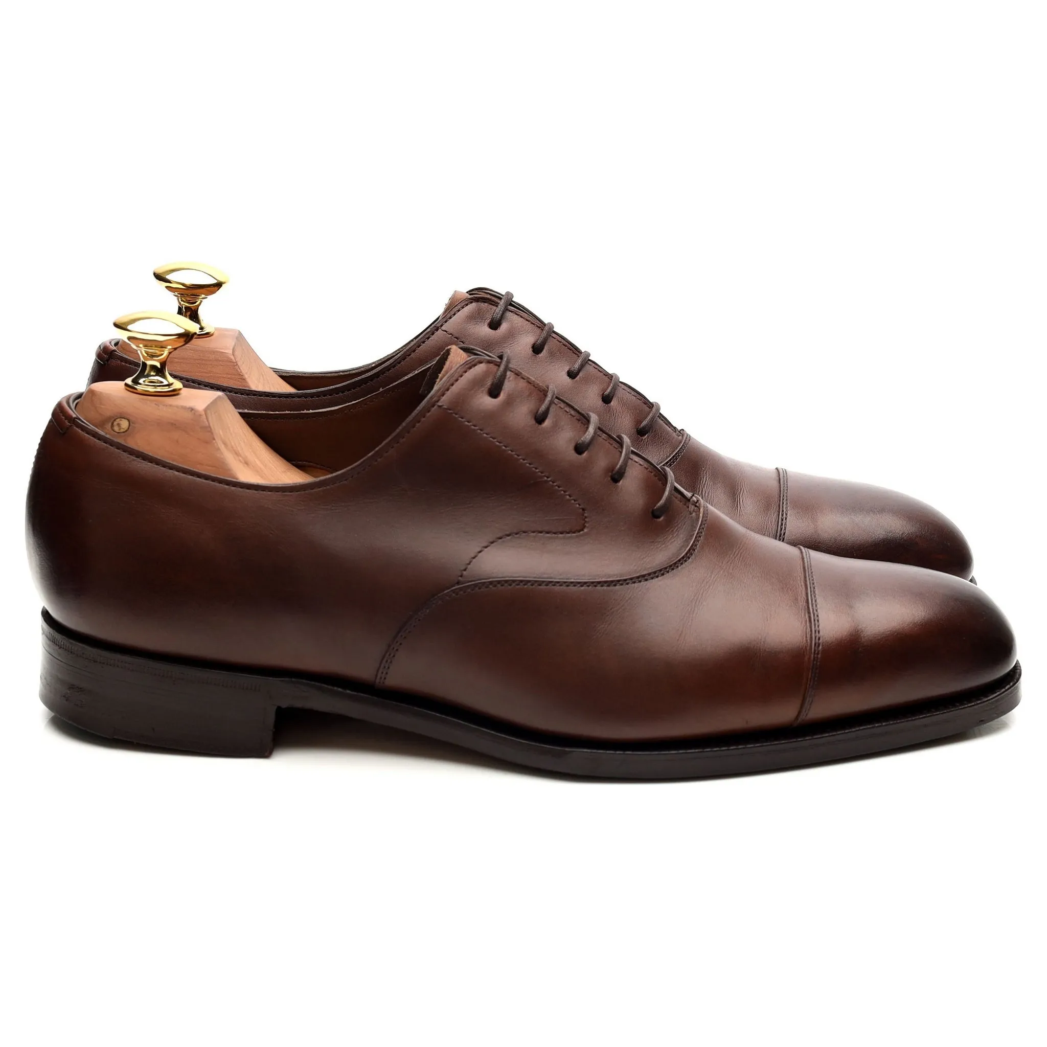 'Chelsea' Dark Brown Leather Oxford UK 6 F
