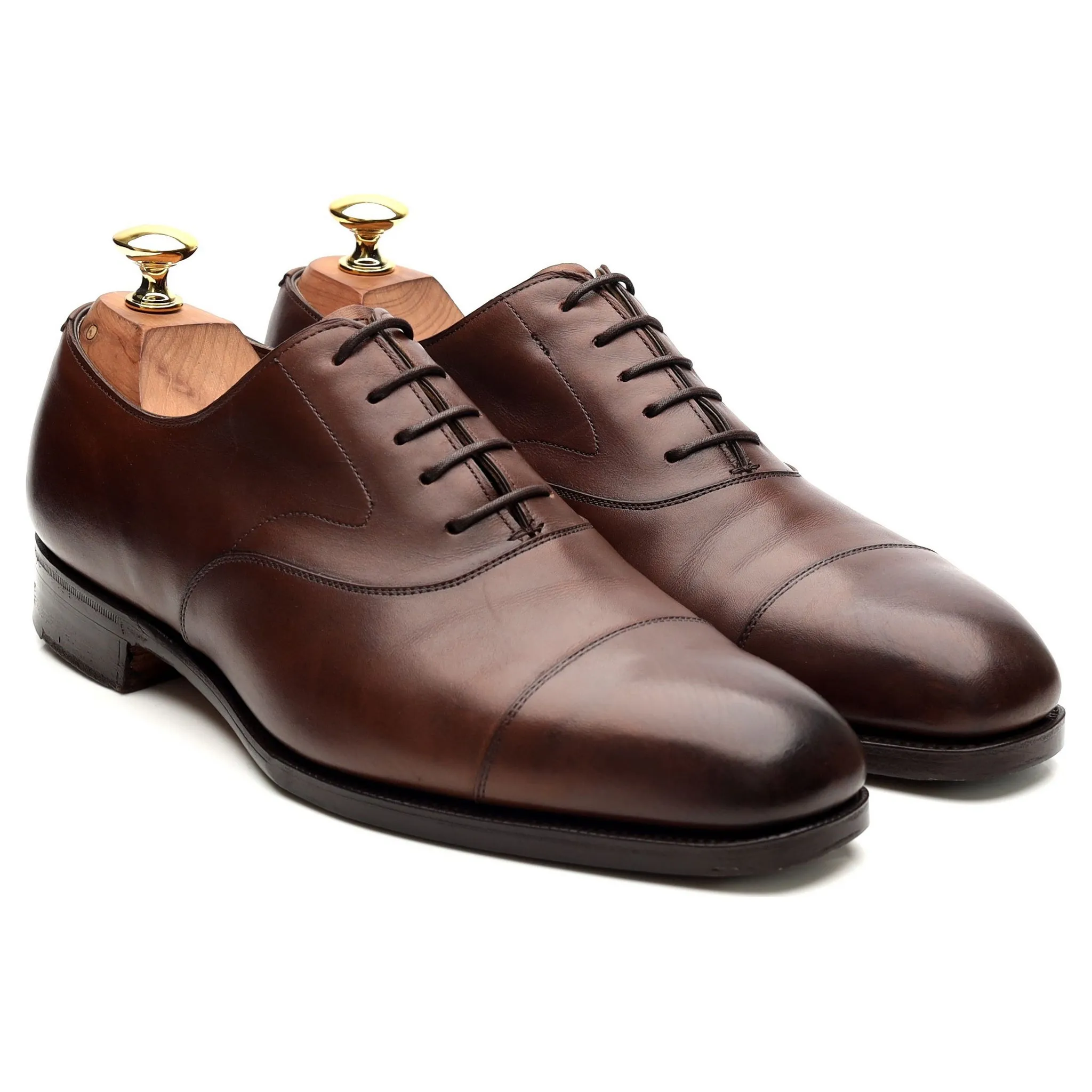 'Chelsea' Dark Brown Leather Oxford UK 6 F