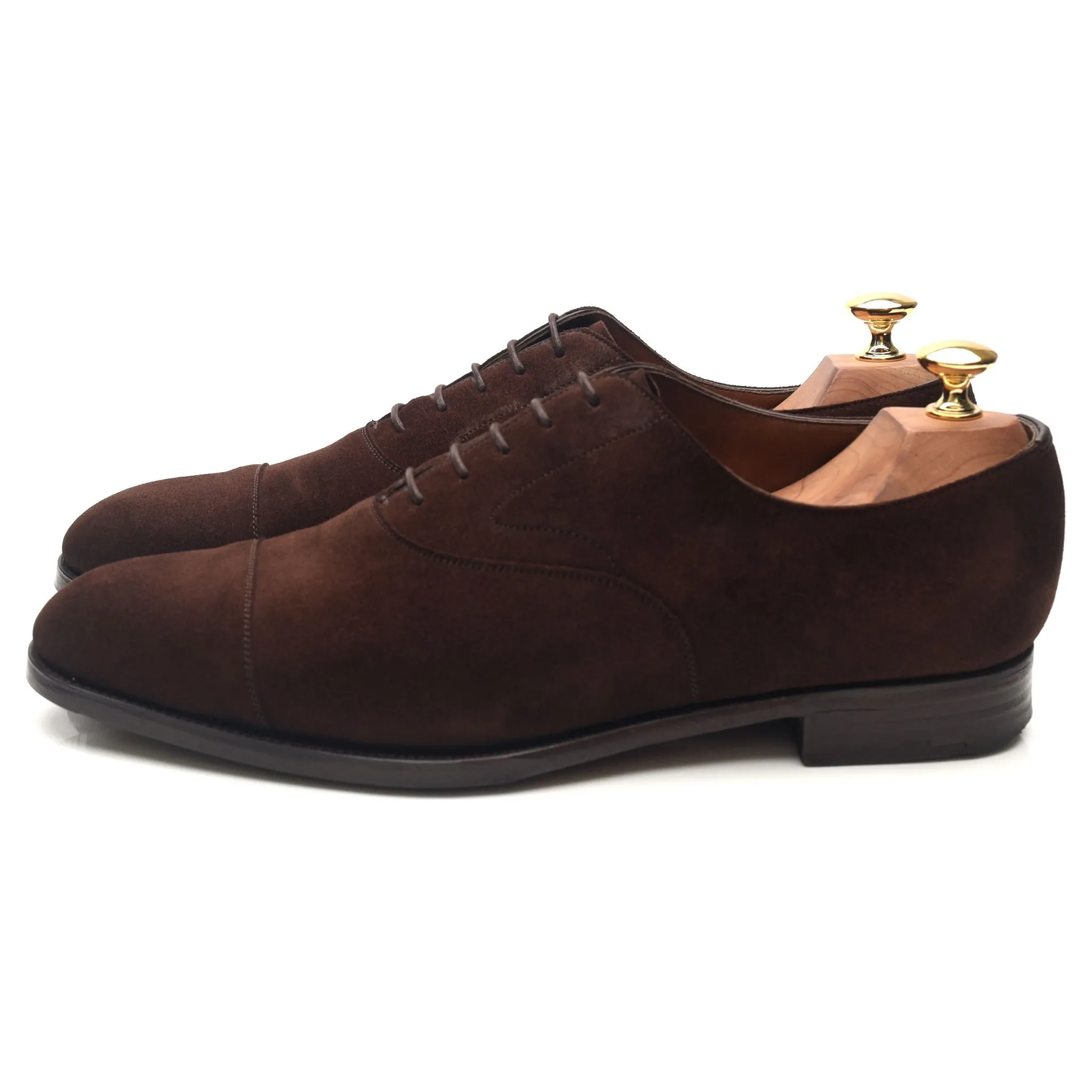 'Chelsea' Dark Brown Suede Oxford UK 9 E