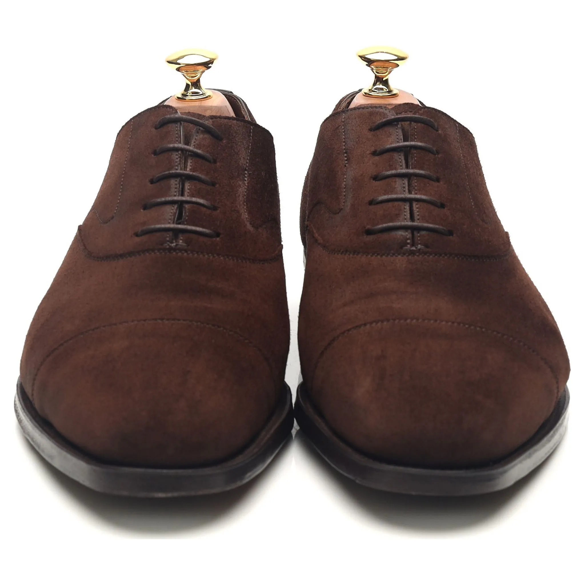 'Chelsea' Dark Brown Suede Oxford UK 9 E
