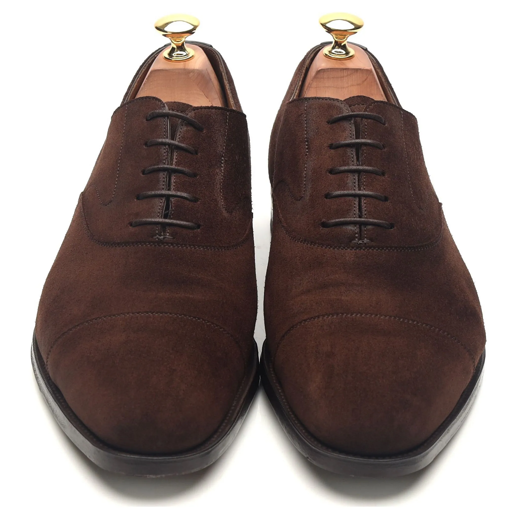 'Chelsea' Dark Brown Suede Oxford UK 9 E