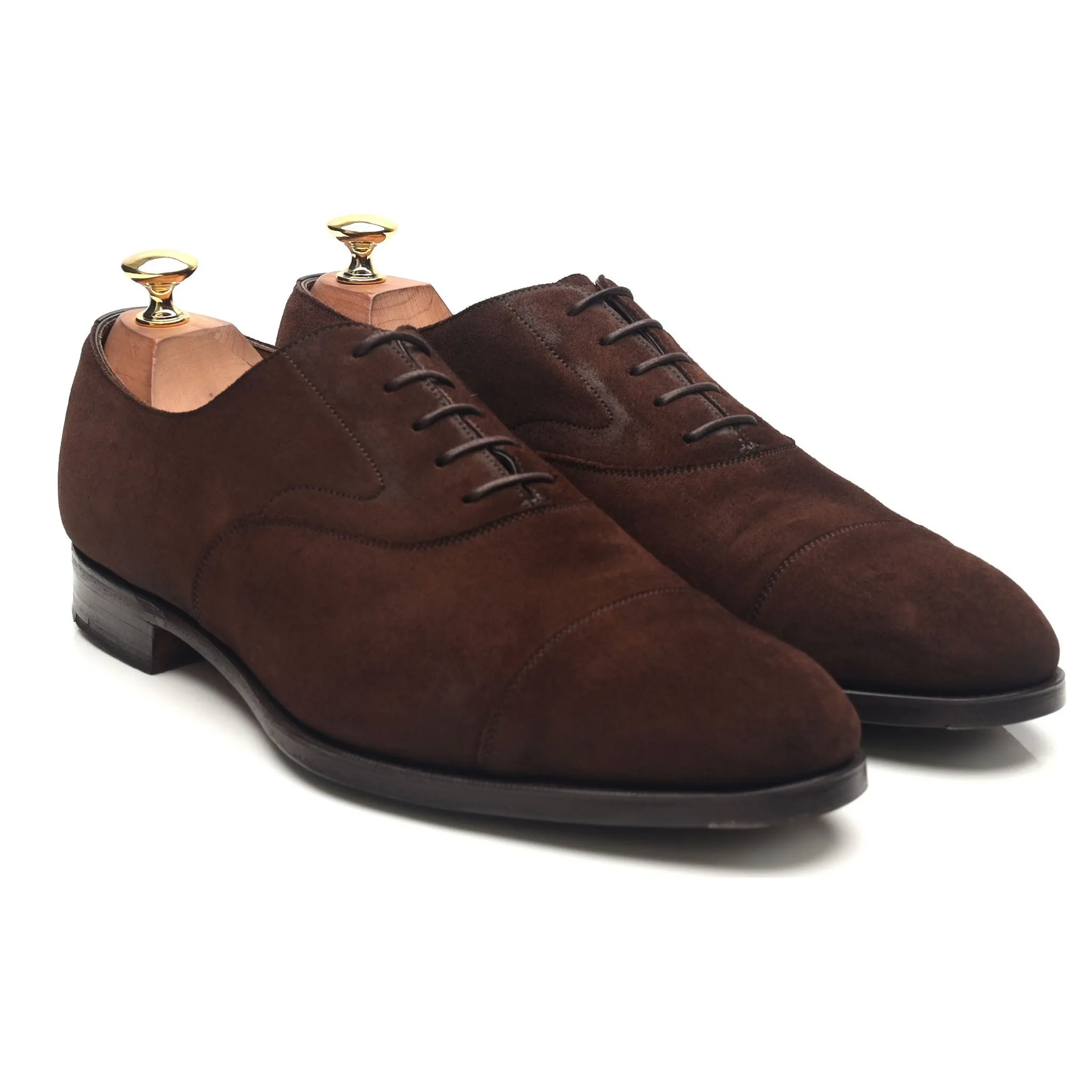 'Chelsea' Dark Brown Suede Oxford UK 9 E
