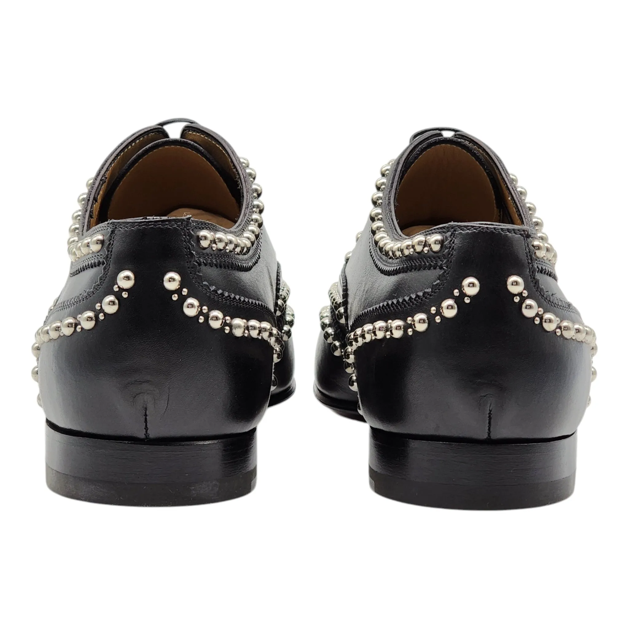 Christian Louboutin Charlie Clou Studded Oxford Shoes - Leather - Black - 42