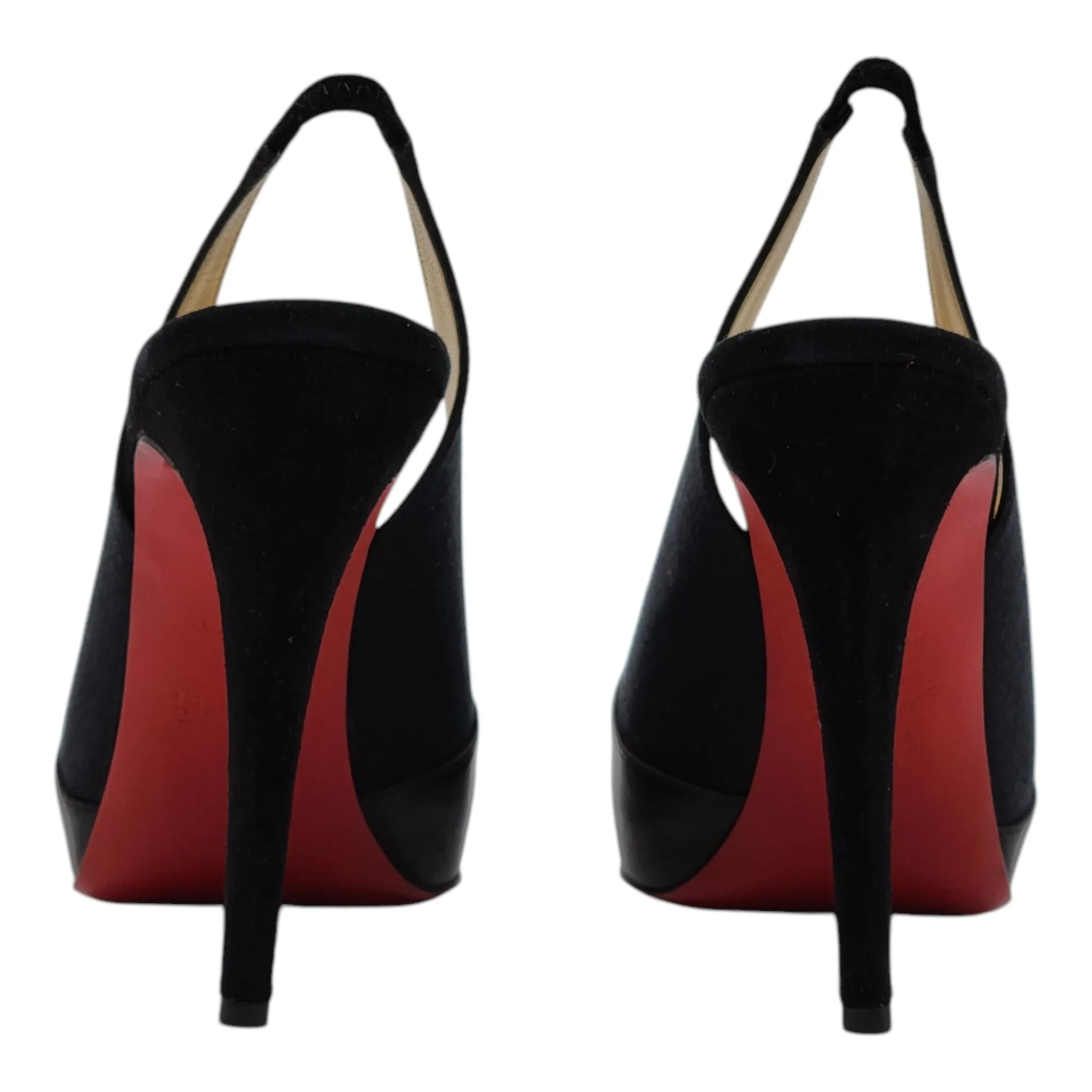Christian Louboutin Sandy Pumps 120 - Fabric and Leather - Black 40.5