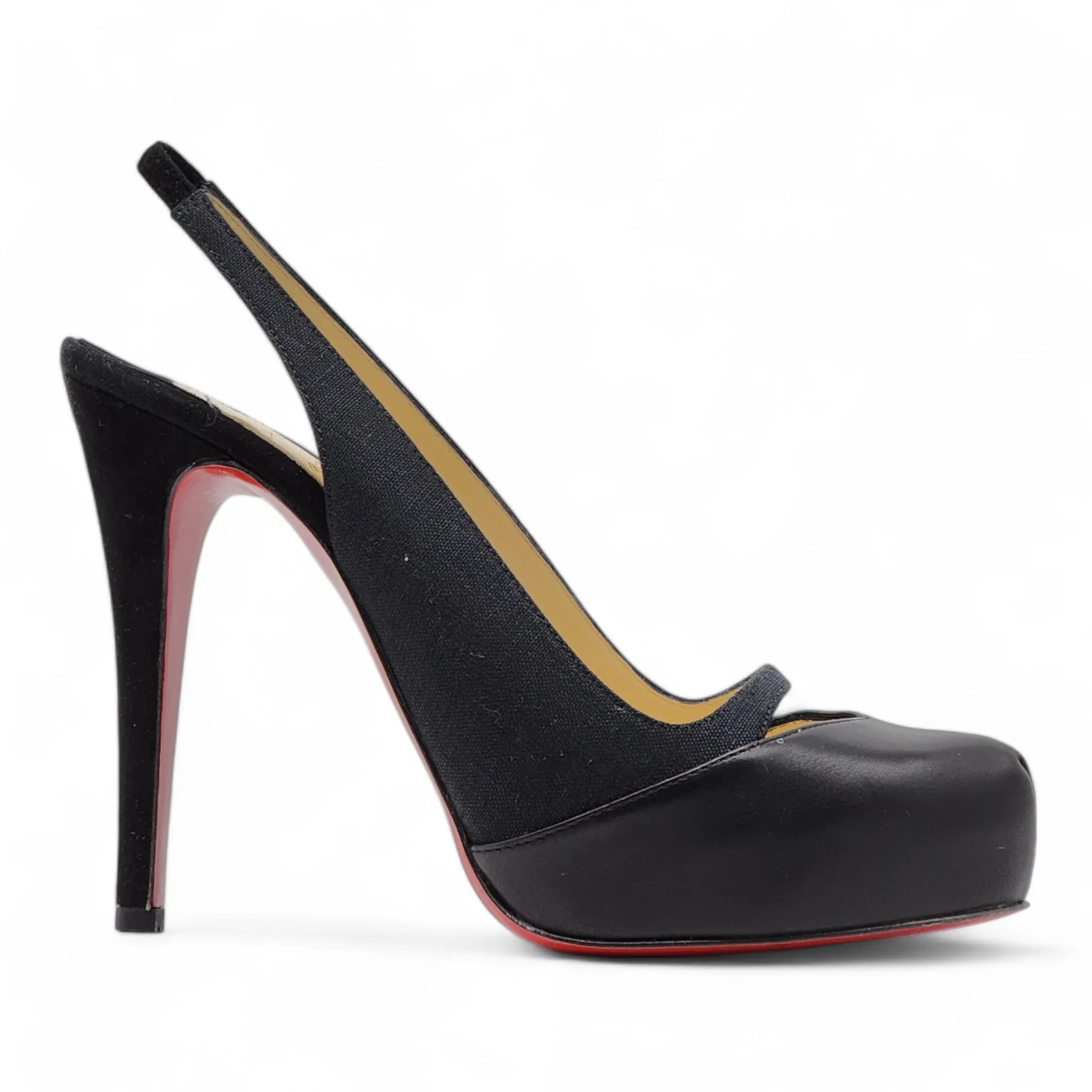 Christian Louboutin Sandy Pumps 120 - Fabric and Leather - Black 40.5