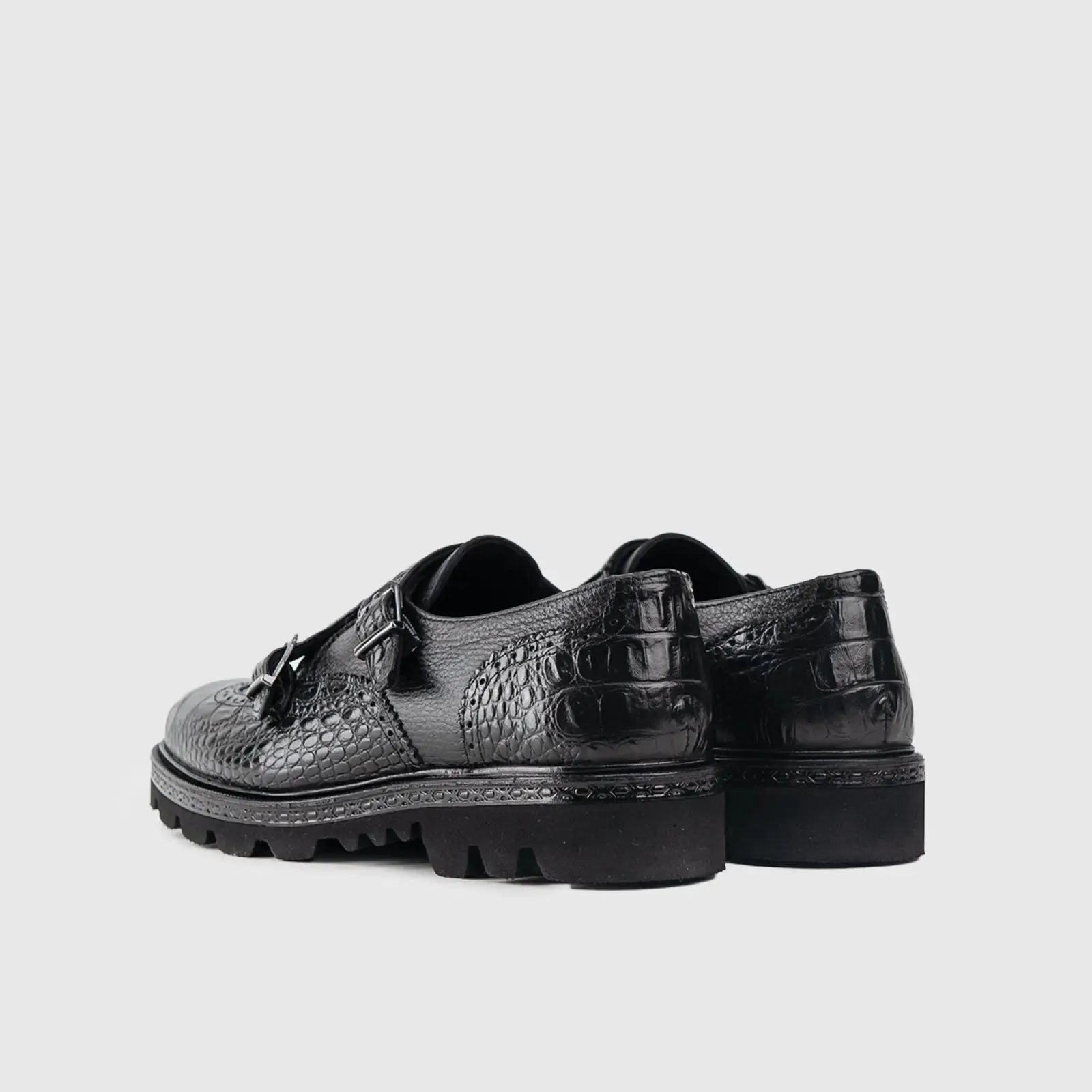 Chunky Sole Dress Loafers 312 Black
