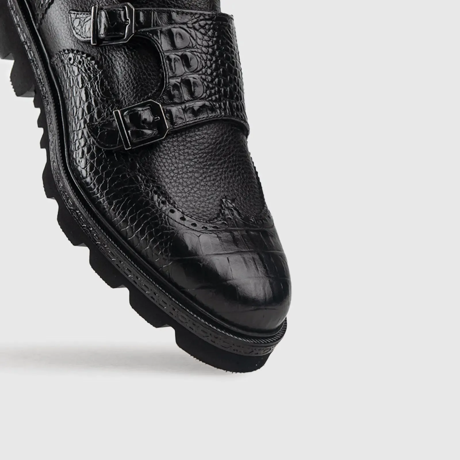 Chunky Sole Dress Loafers 312 Black