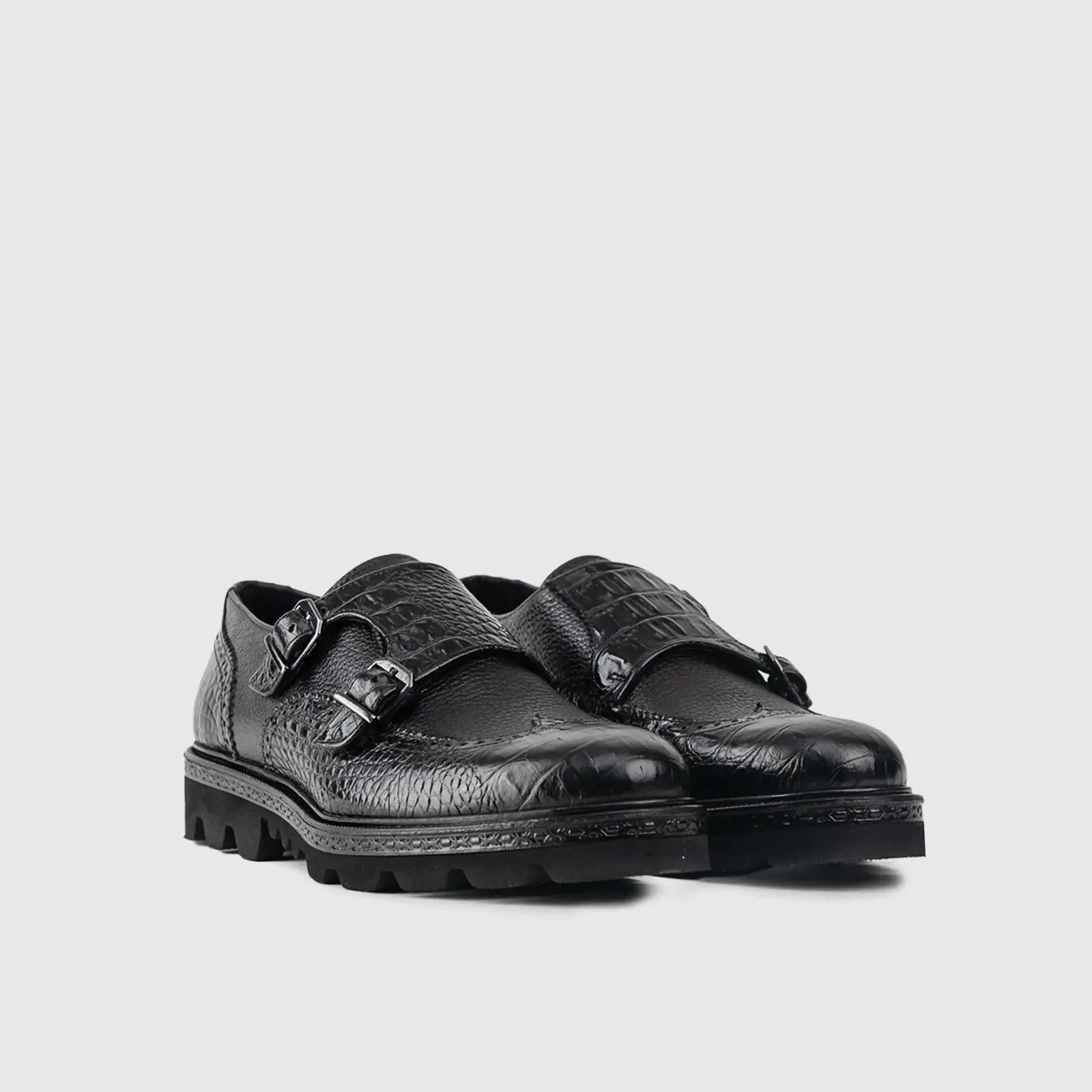 Chunky Sole Dress Loafers 312 Black