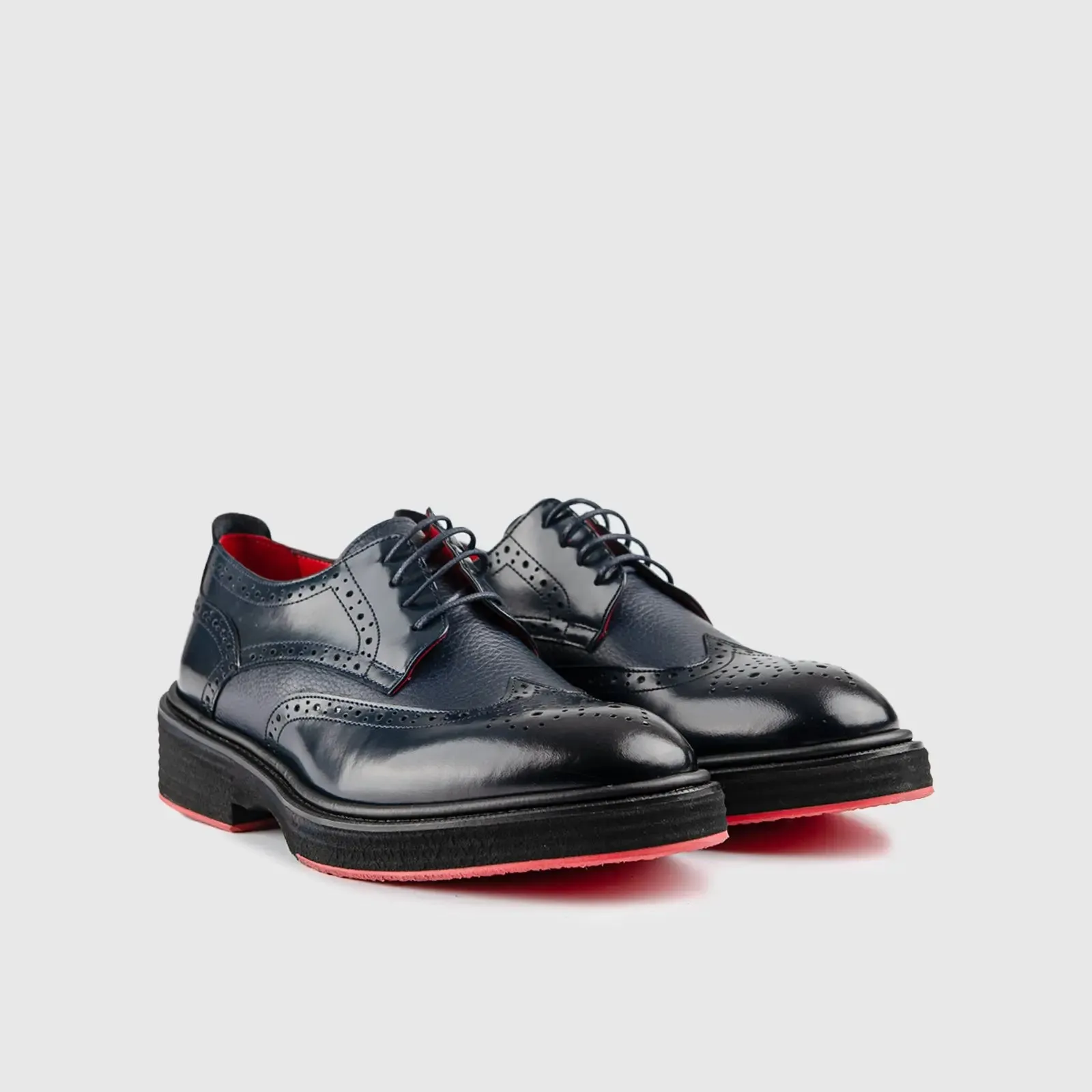 Chunky Sole Dress Oxfords Navy  4116