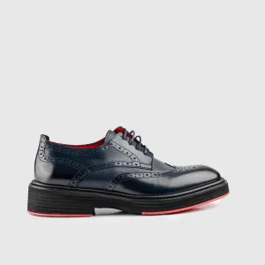 Chunky Sole Dress Oxfords Navy  4116