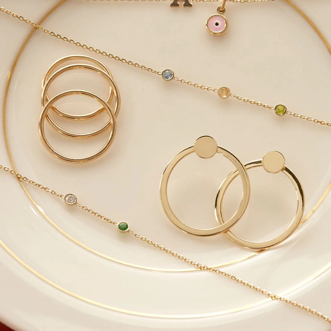 classic bezel bracelet