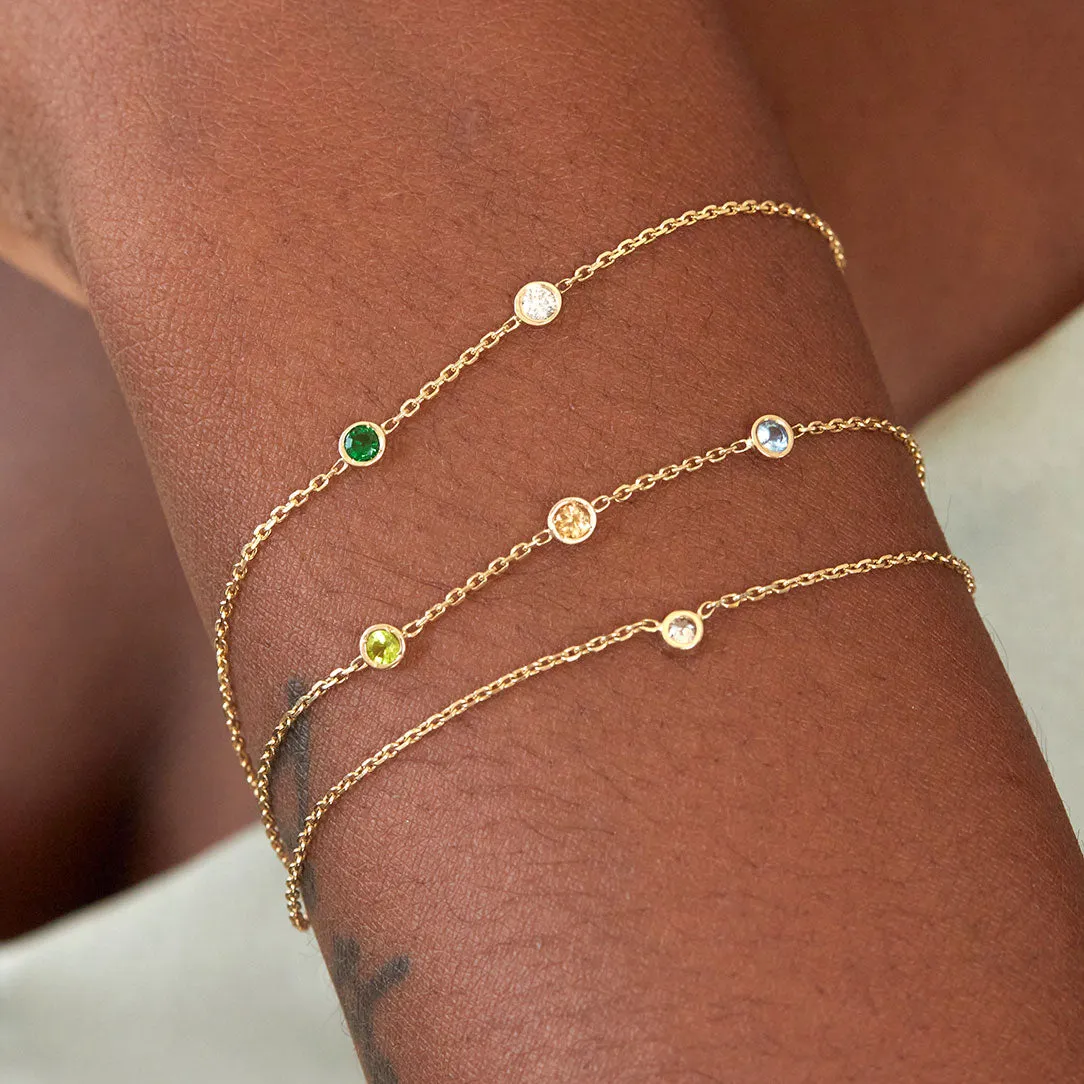 classic bezel bracelet