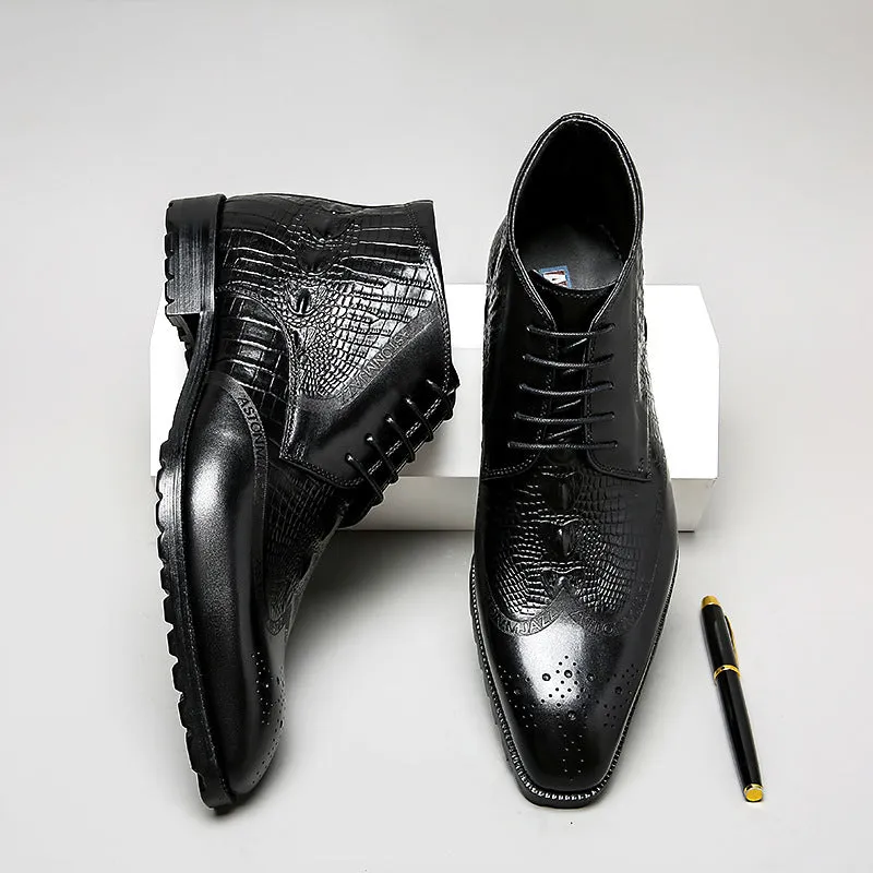 Classic English shoes For Men Comfortable Breathable Cowhide