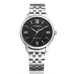 Classic Full stainless Steel Business Quartz Watch