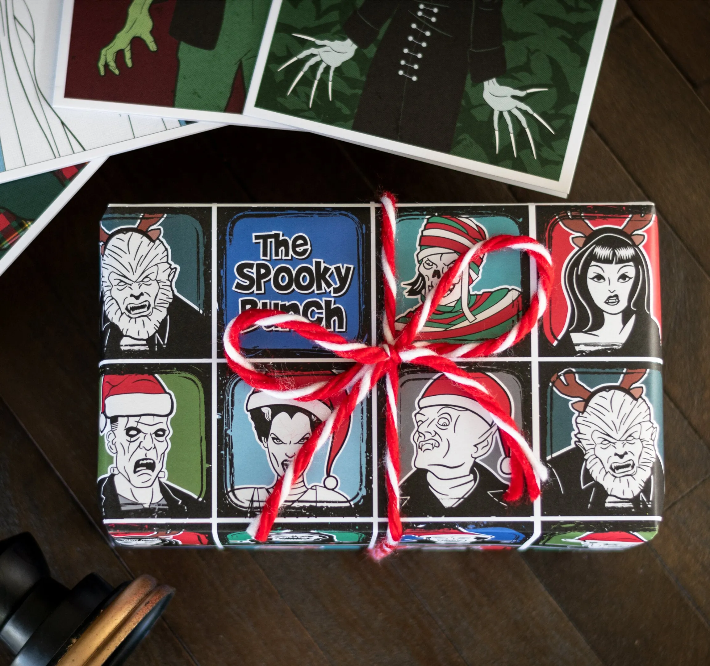 Classic Monster Xmas Gift Wrap (8ft Roll)