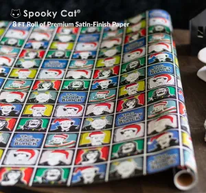 Classic Monster Xmas Gift Wrap (8ft Roll)