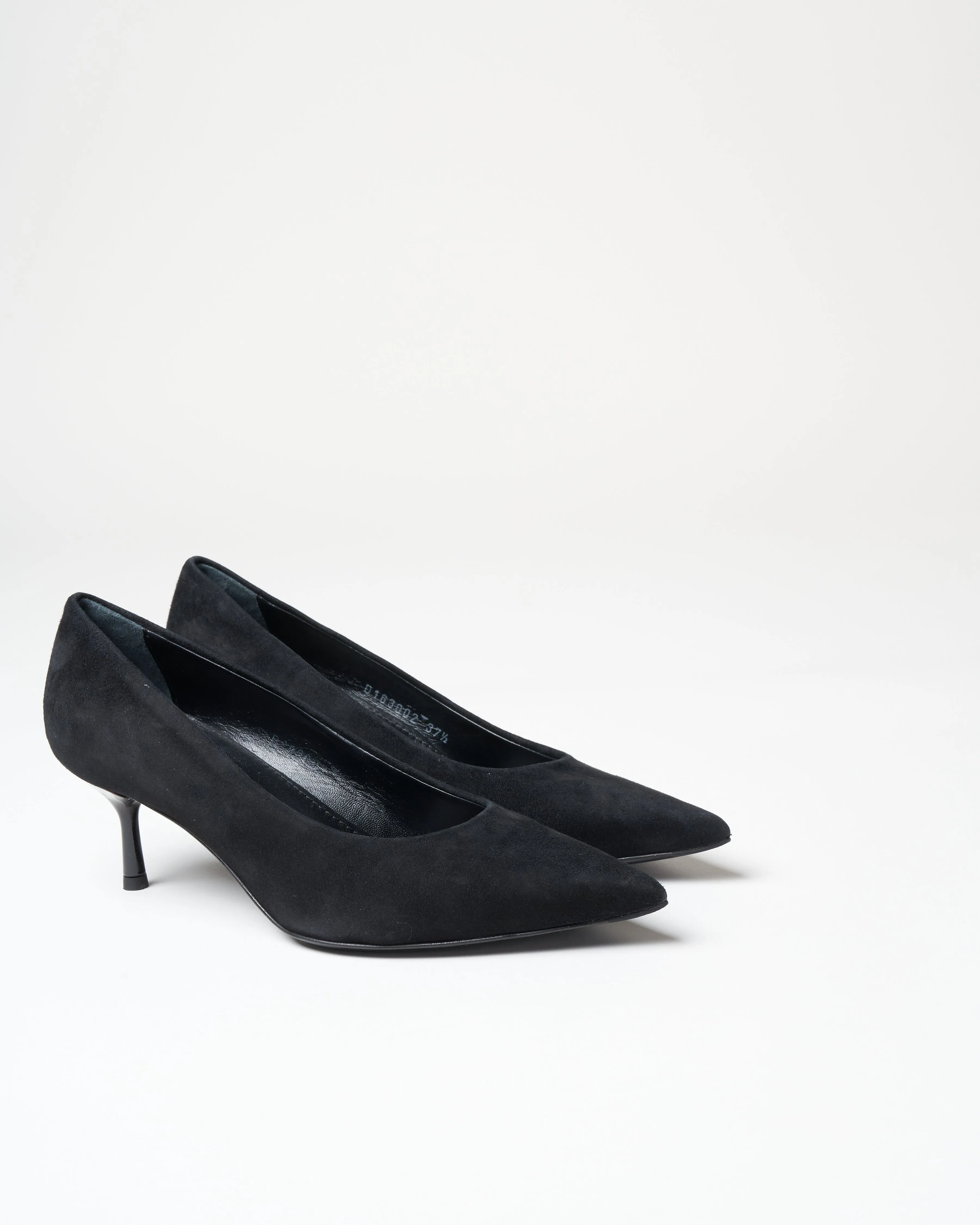classic pump - black suede