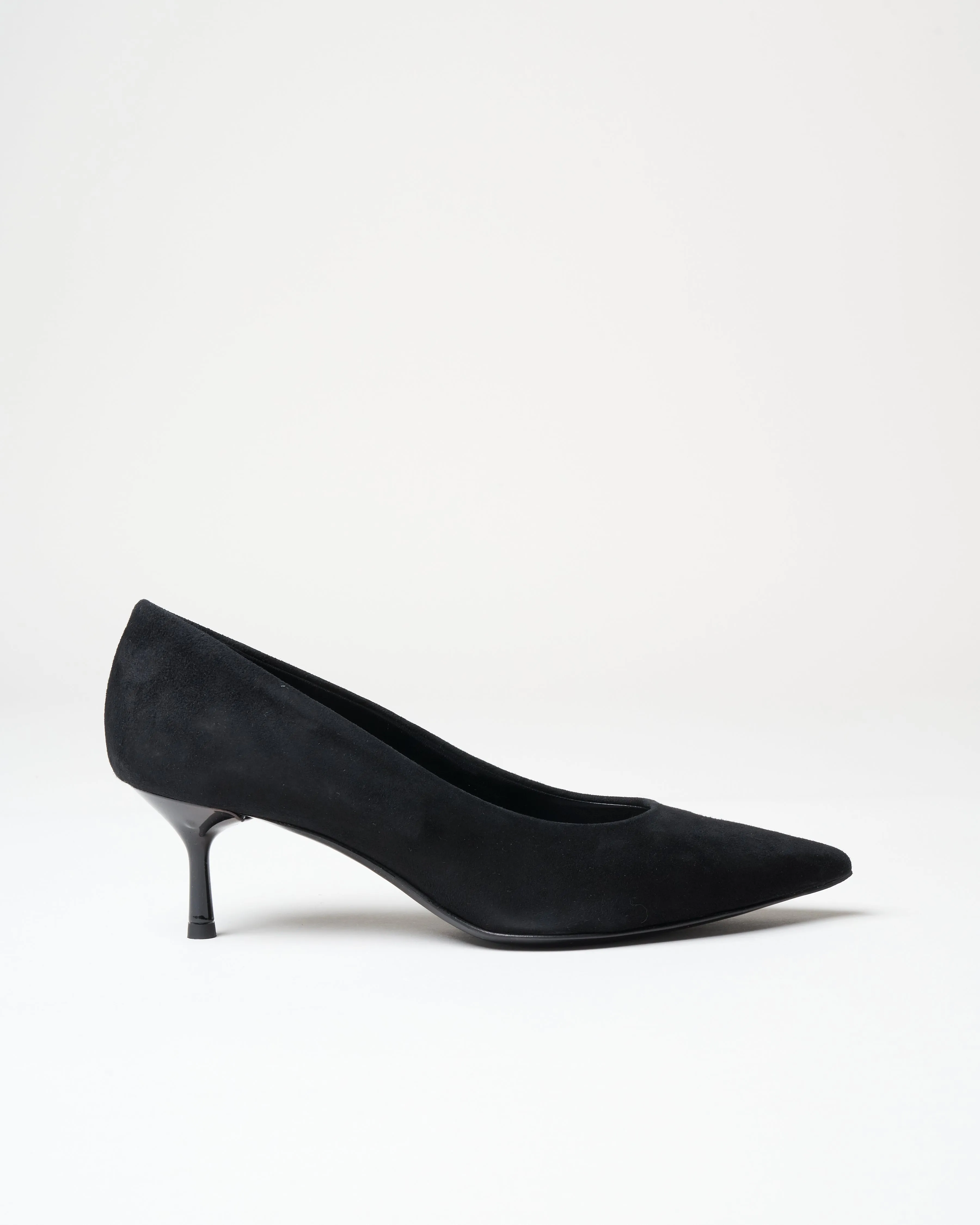 classic pump - black suede