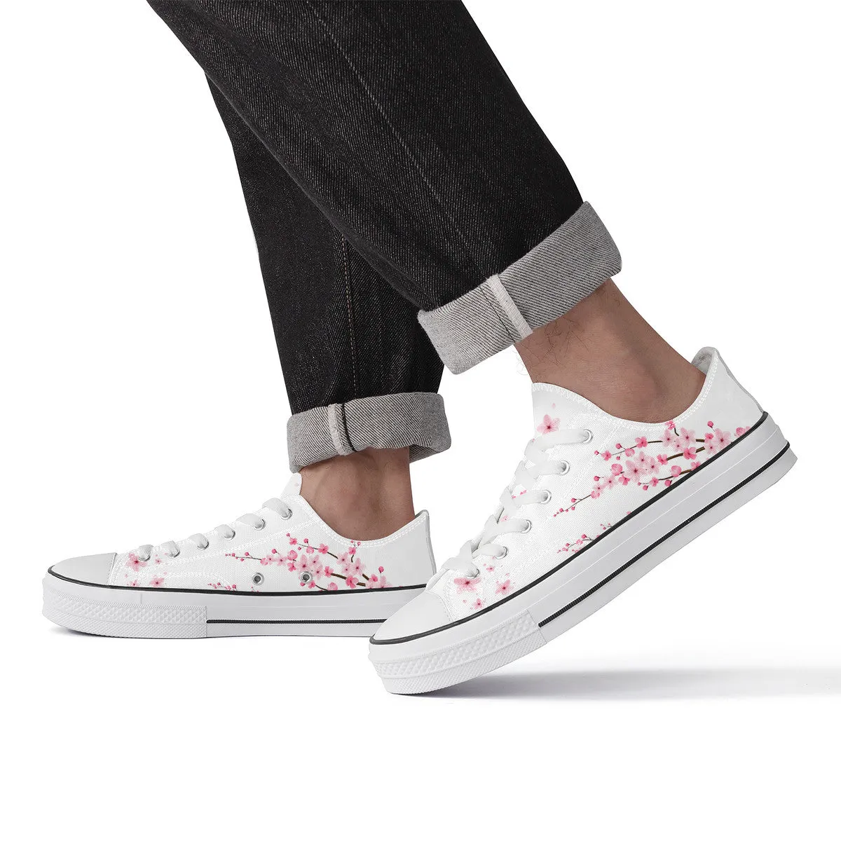 Classic Sakura Low Top Canvas Shoes