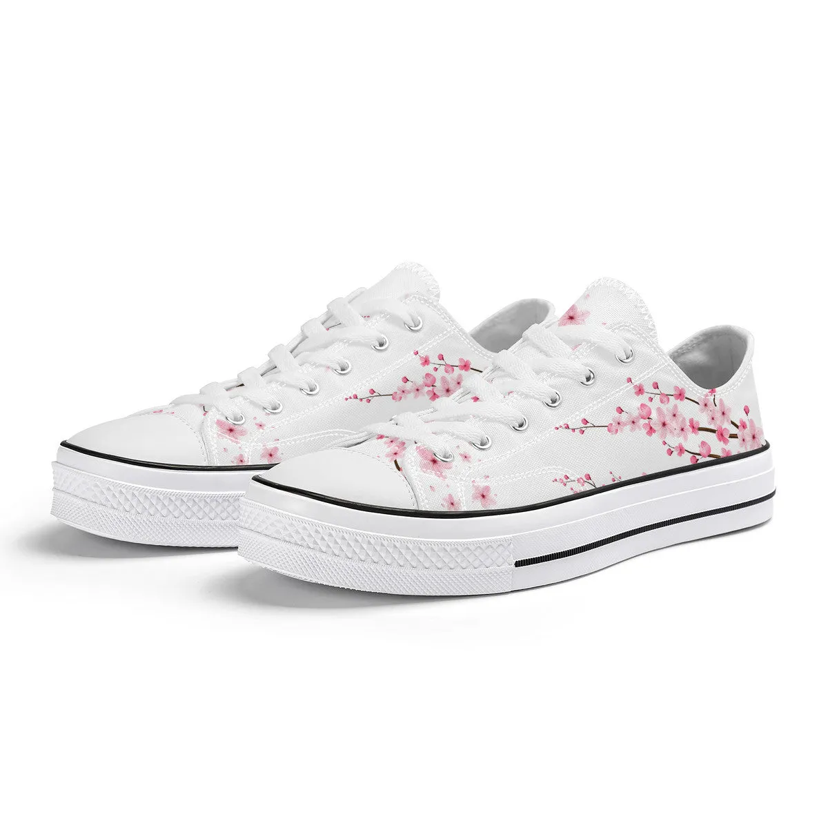 Classic Sakura Low Top Canvas Shoes