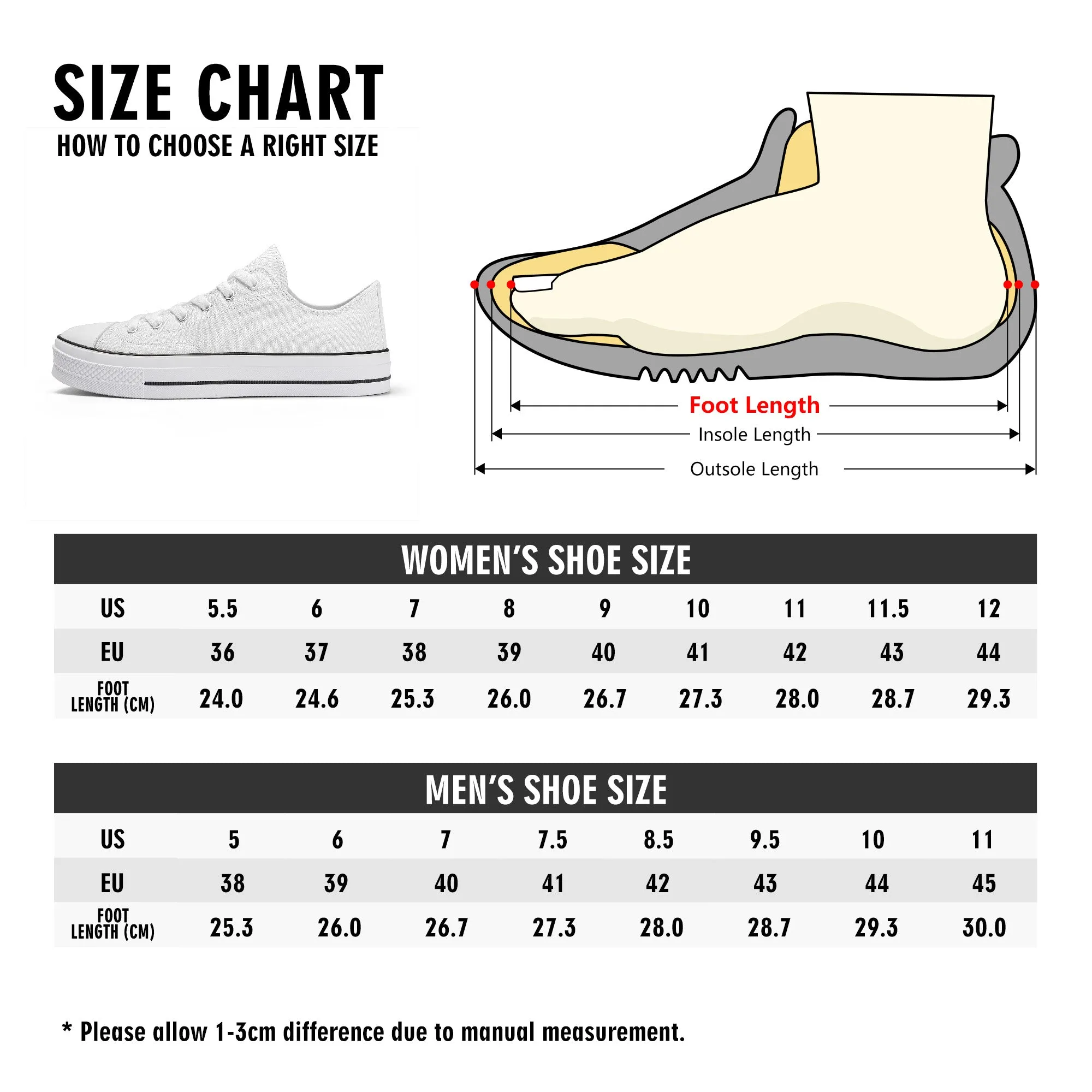 Classic Sakura Low Top Canvas Shoes