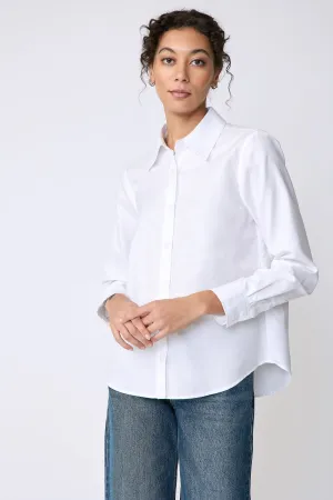 Classic Tailored Shirt - White Pinpoint Oxford
