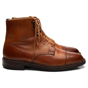 'Coniston' Tan Brown Grain Leather Boots UK 9.5 D