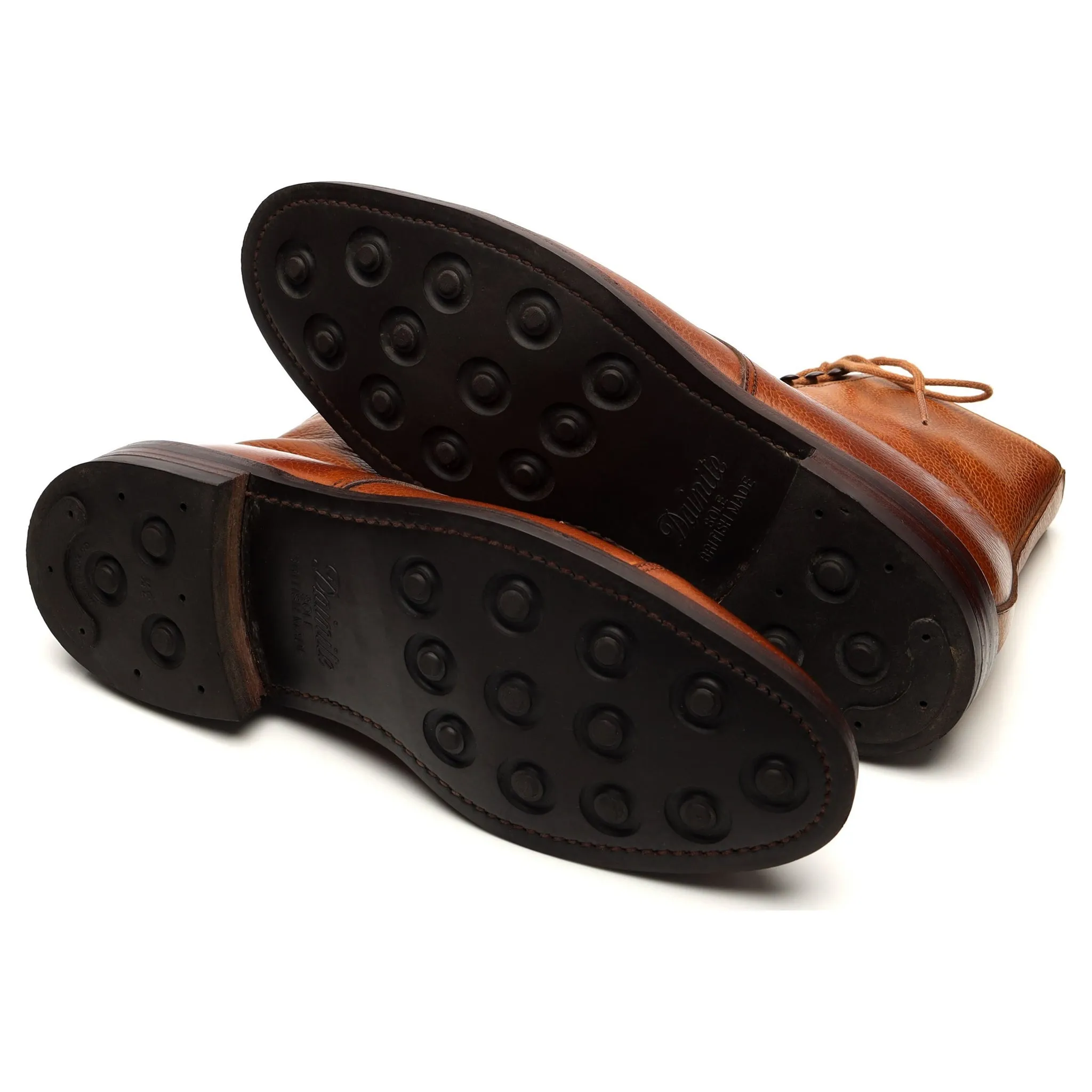 'Coniston' Tan Brown Grain Leather Boots UK 9.5 D