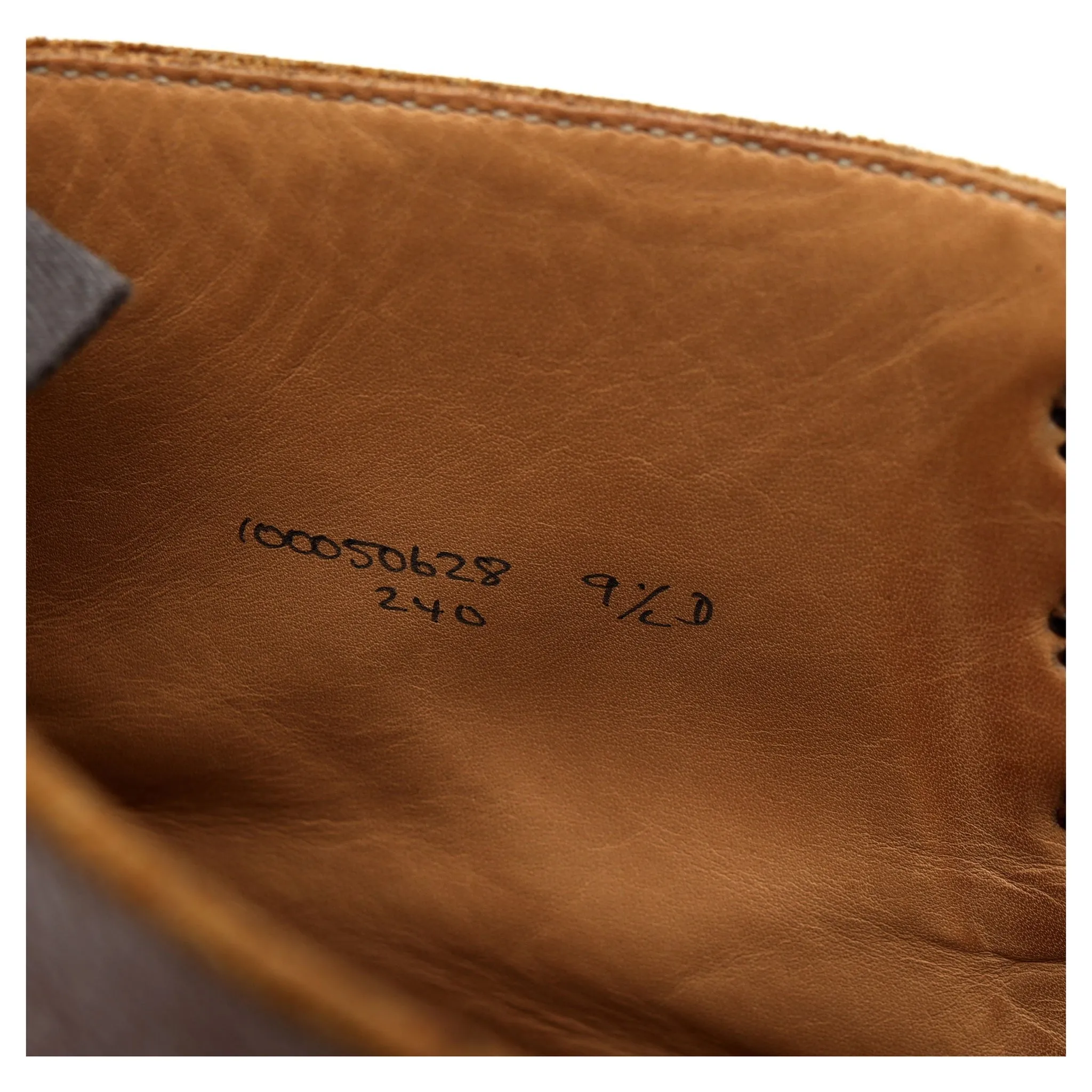 'Coniston' Tan Brown Grain Leather Boots UK 9.5 D