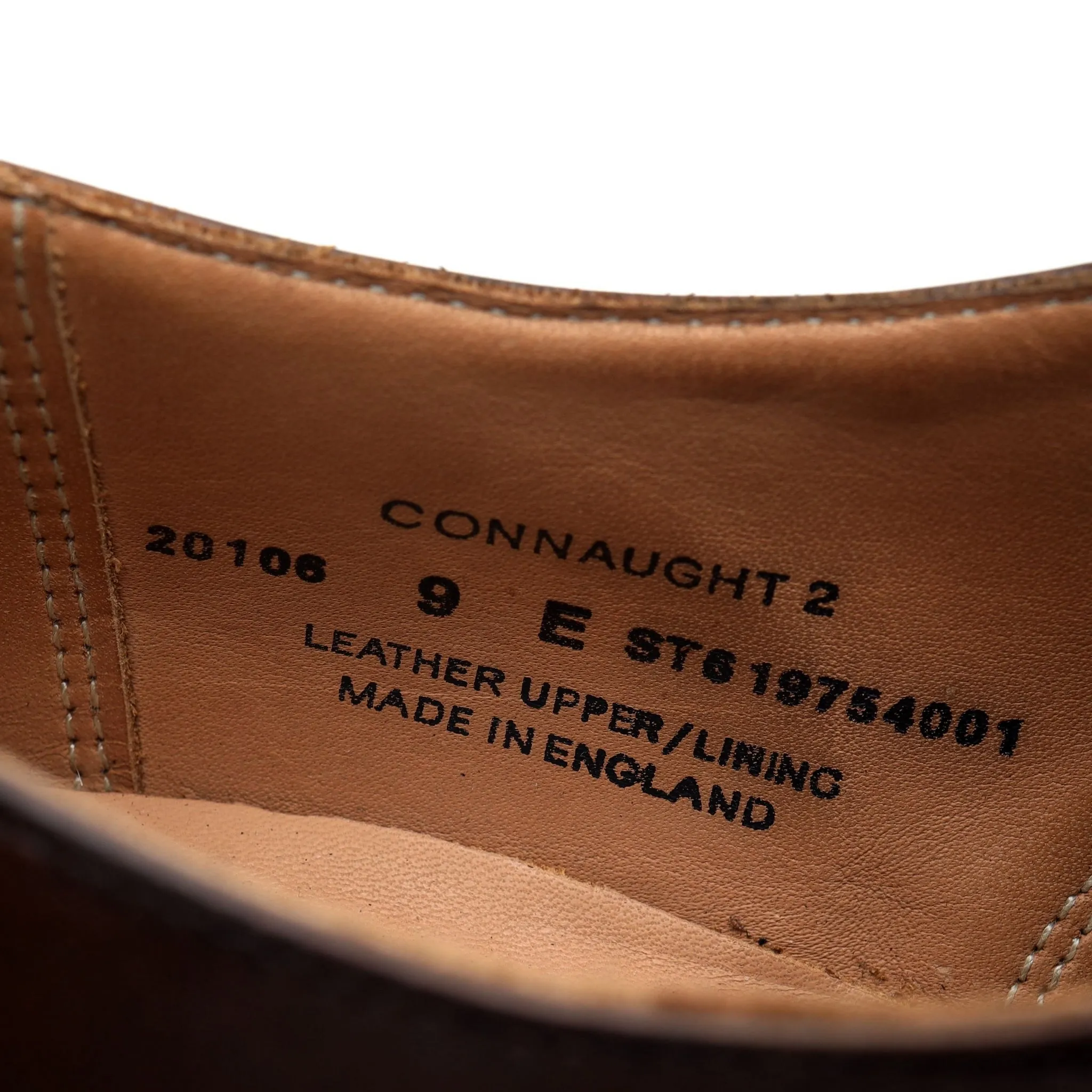 'Connaught 2' Dark Brown Leather Oxford UK 9 E