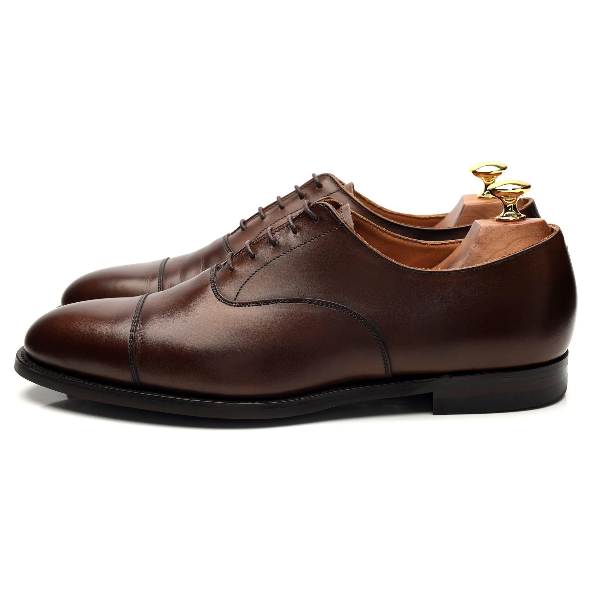 'Connaught 2' Dark Brown Leather Oxford UK 9 E