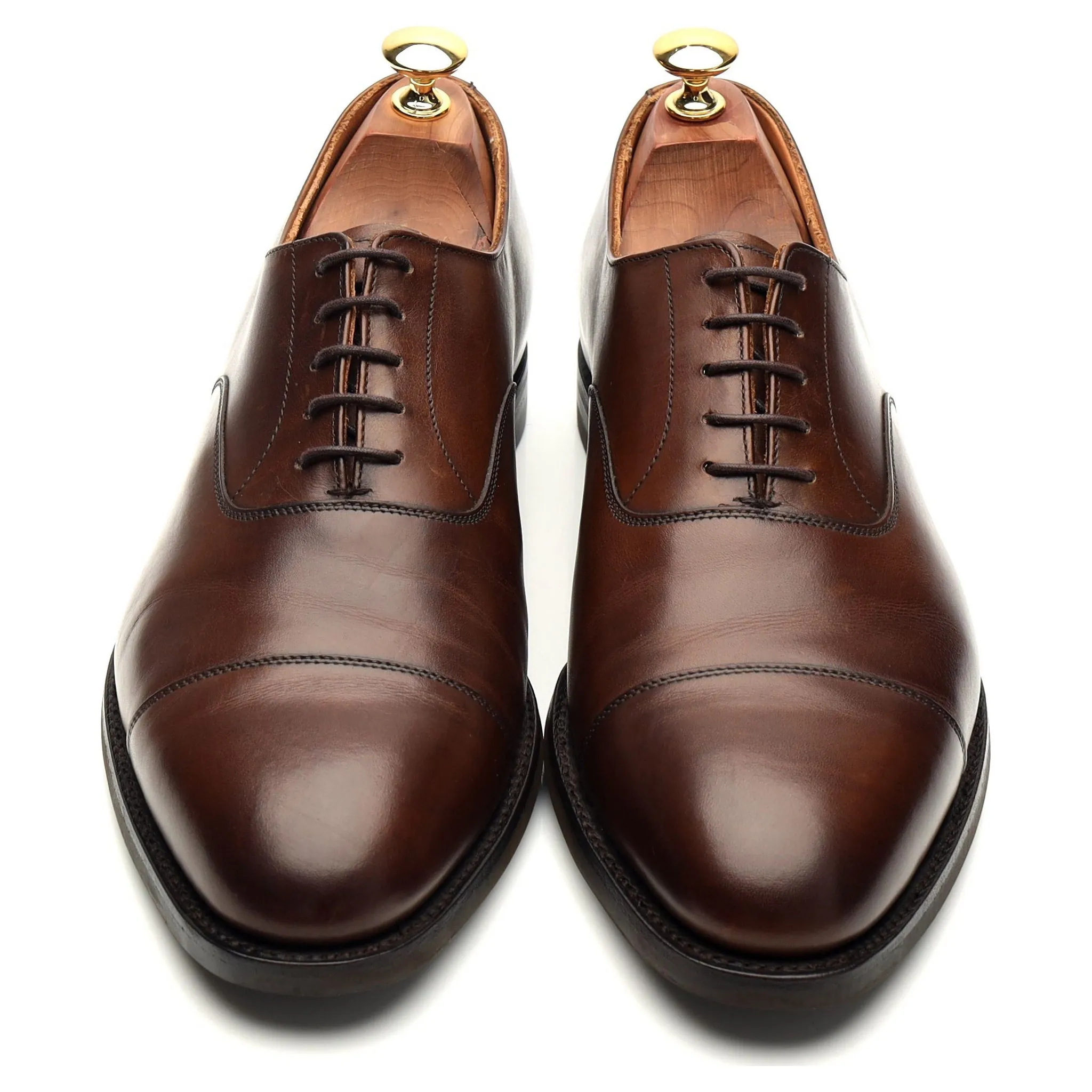 'Connaught 2' Dark Brown Leather Oxford UK 9 E