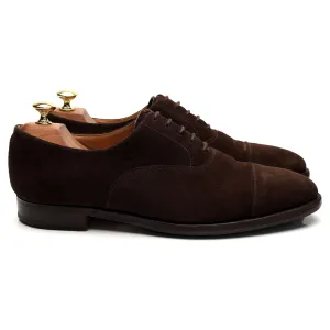 'Connaught' Dark Brown Suede Oxford UK 8 E