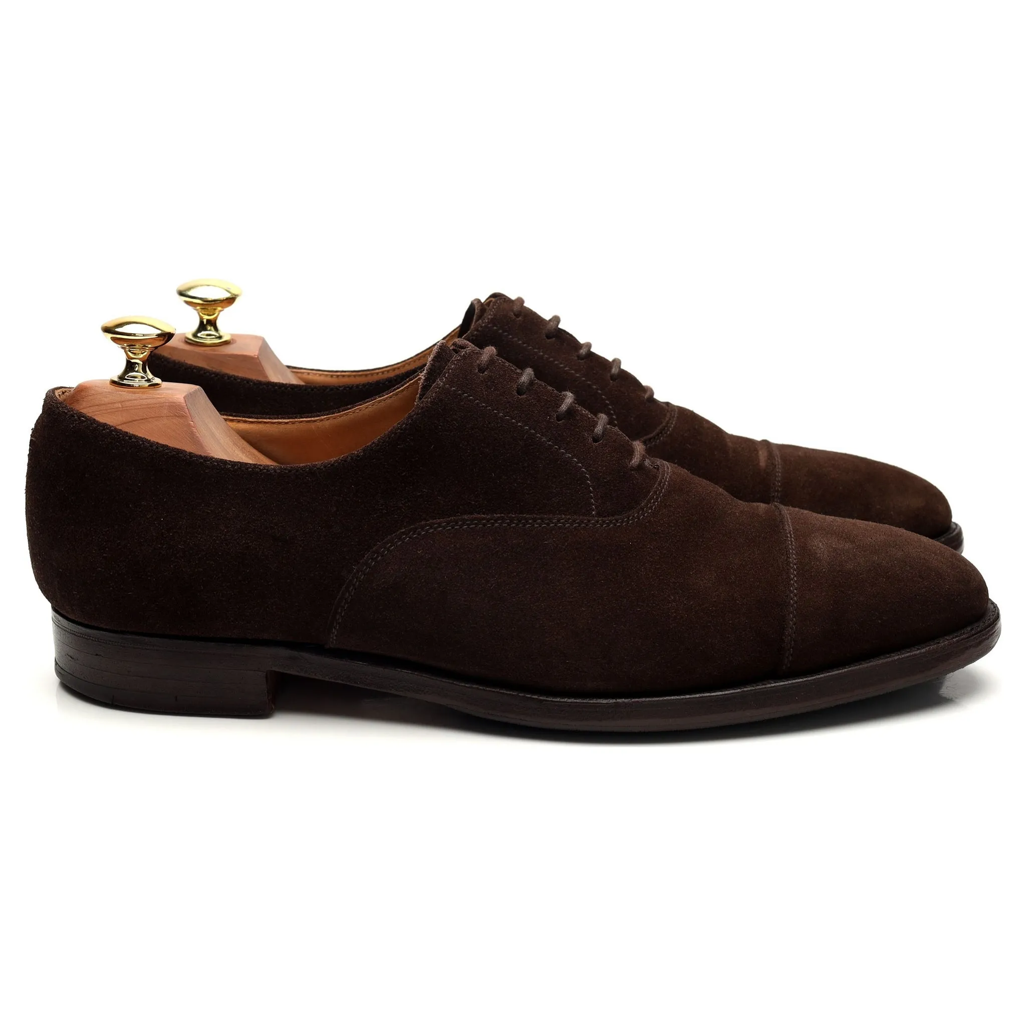 'Connaught' Dark Brown Suede Oxford UK 8 E
