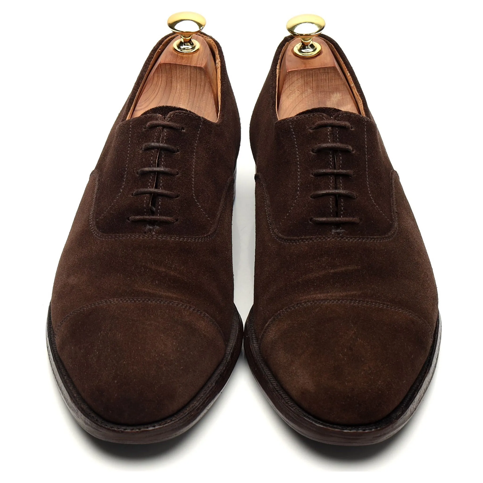 'Connaught' Dark Brown Suede Oxford UK 8 E