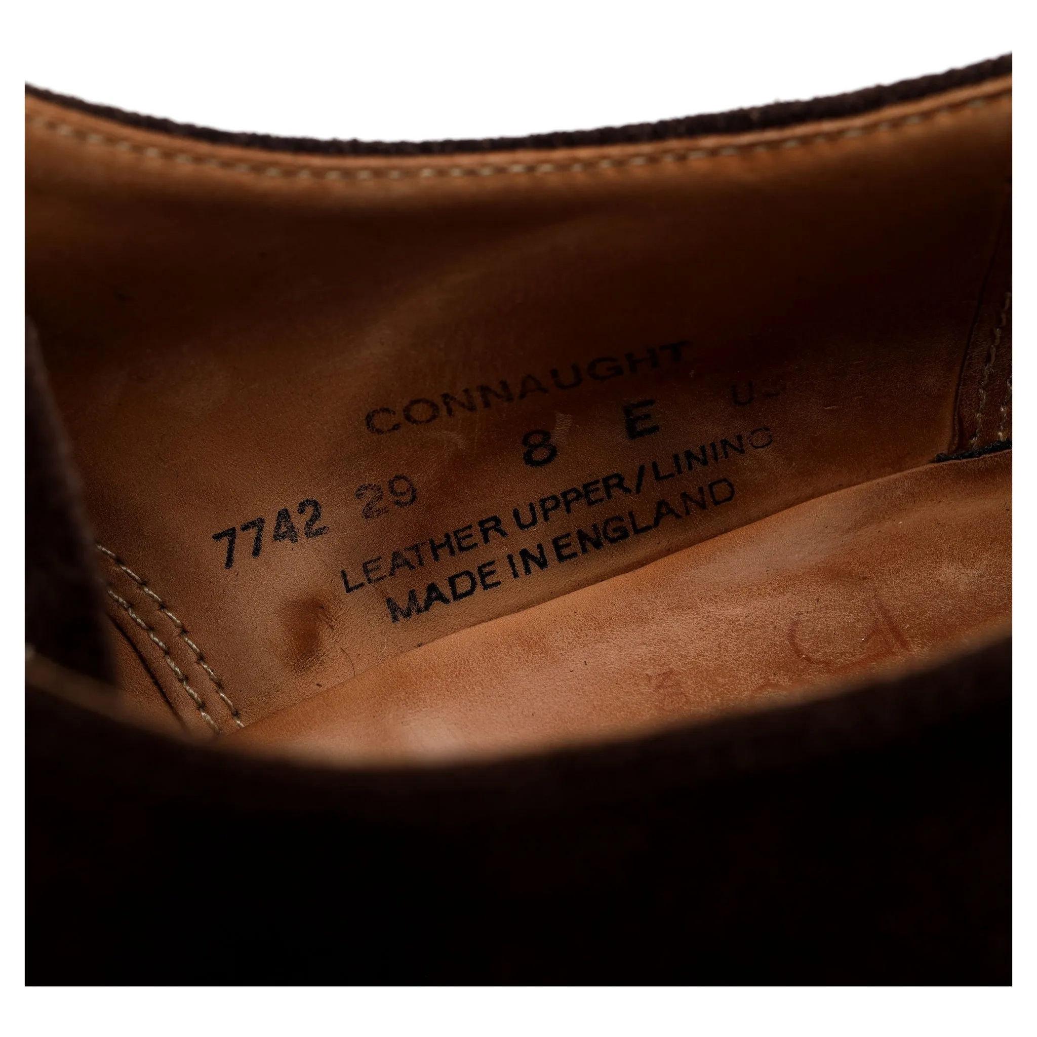 'Connaught' Dark Brown Suede Oxford UK 8 E