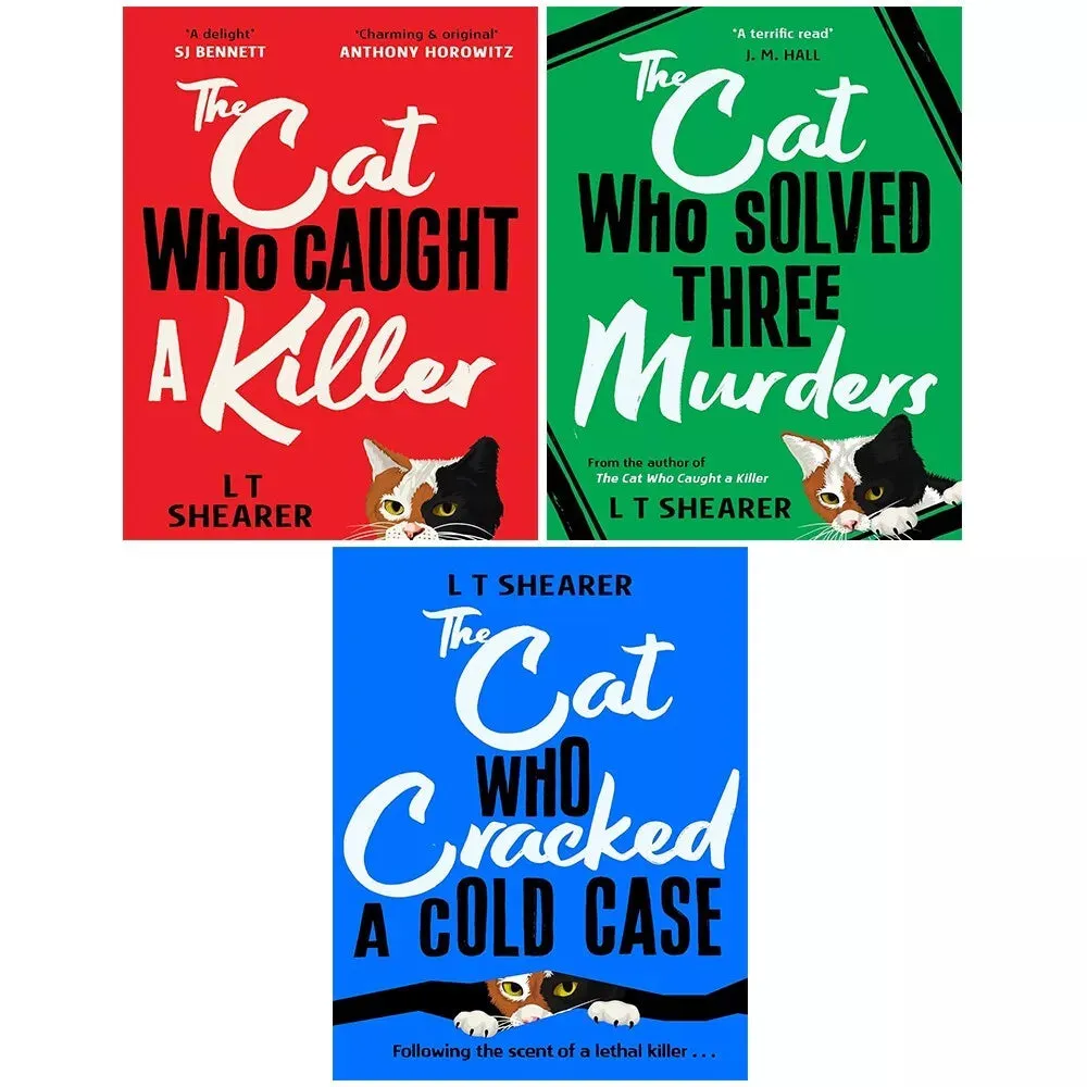 Conrad the Cat Detective Collection 3 Books Set by L T Shearer Cat Who Caught