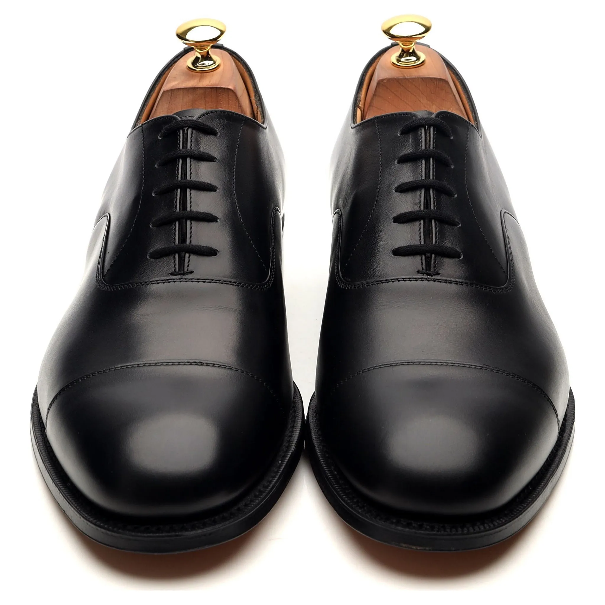'Consul' Black Leather Oxford UK 10 G