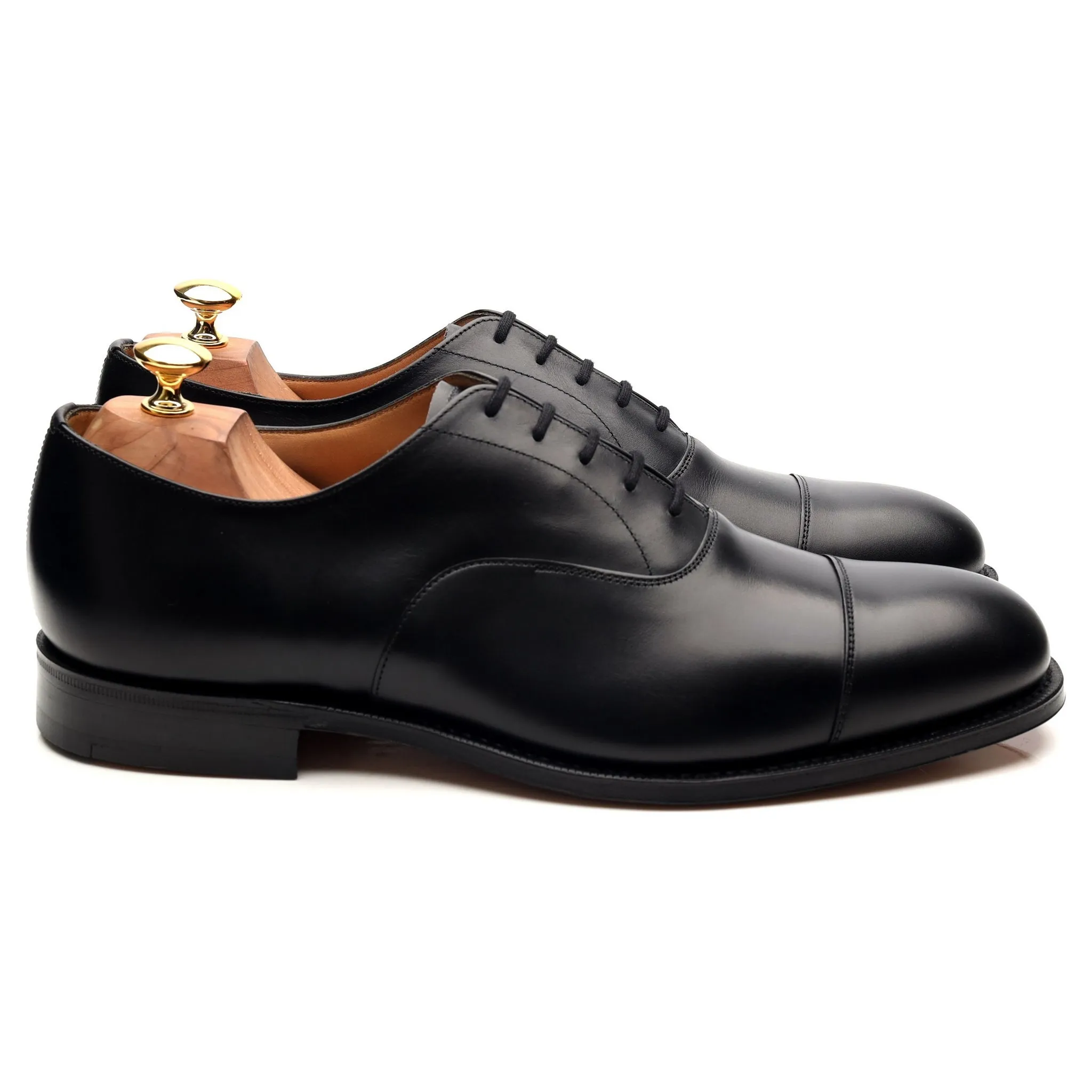 'Consul' Black Leather Oxford UK 10 G