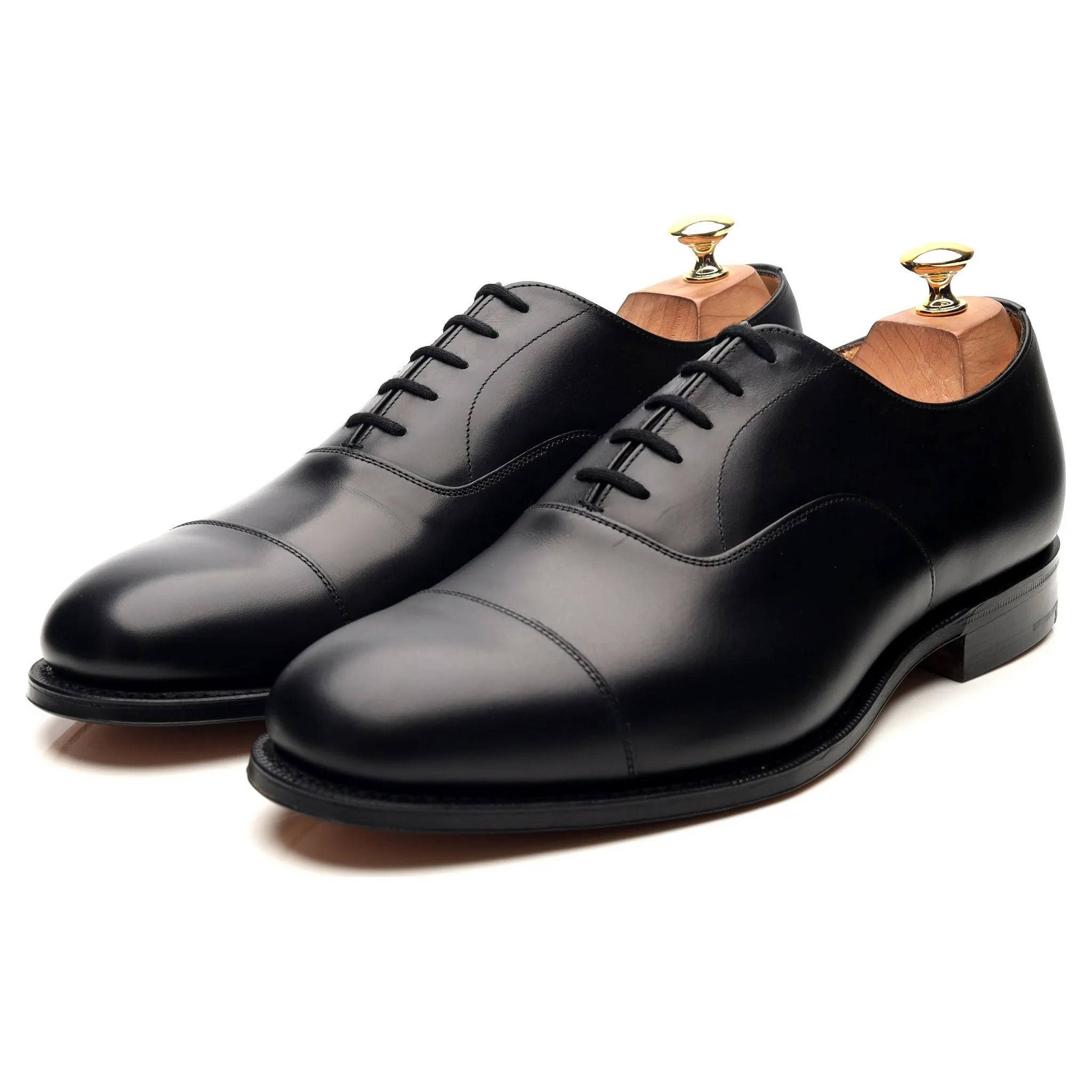 'Consul' Black Leather Oxford UK 10 G