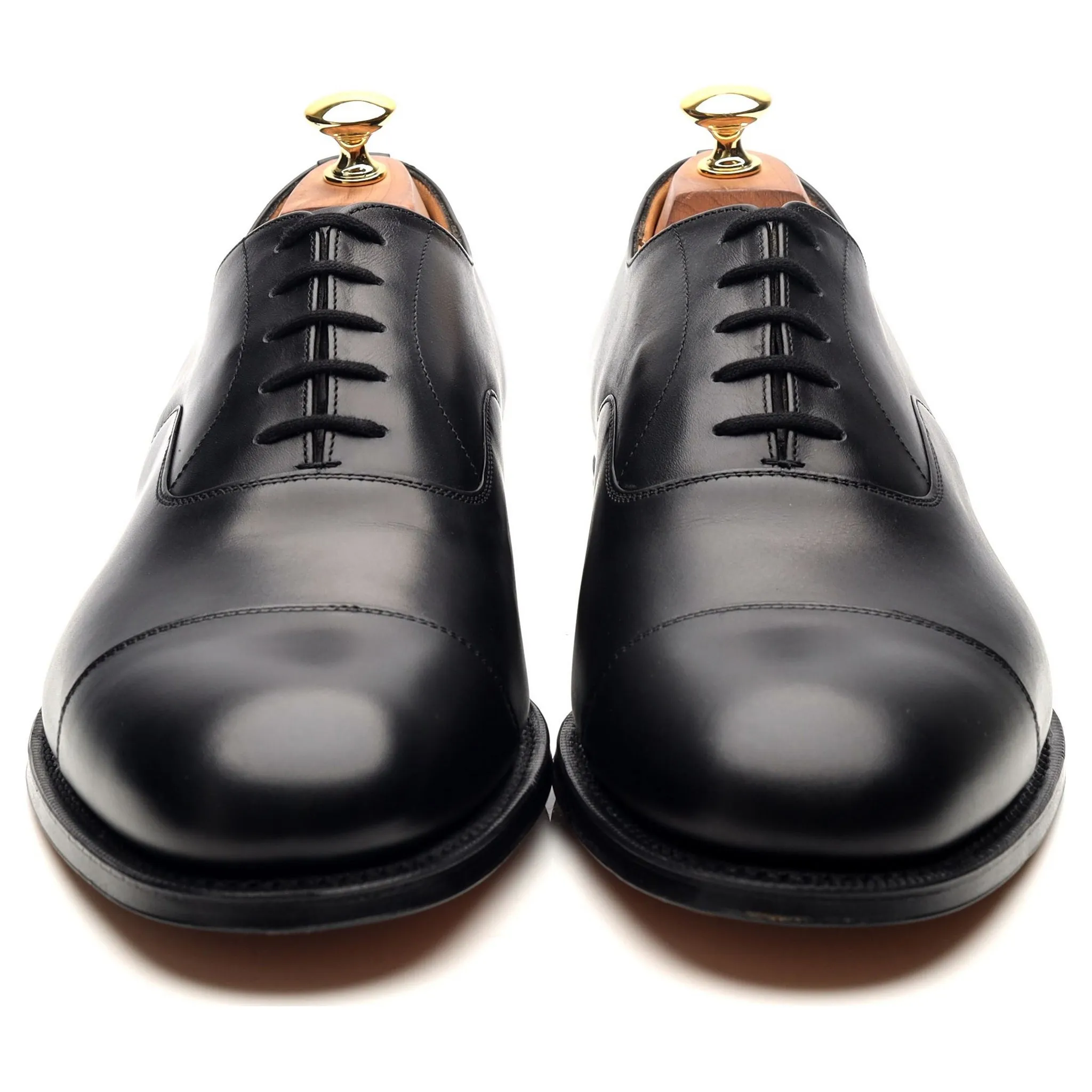 'Consul' Black Leather Oxford UK 10 G