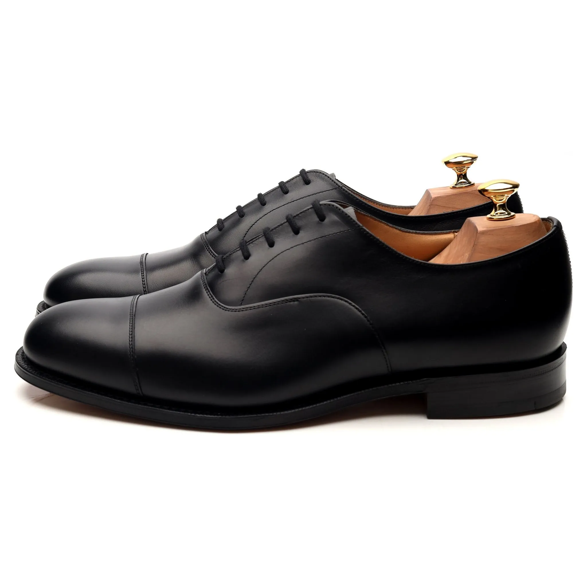 'Consul' Black Leather Oxford UK 10 G
