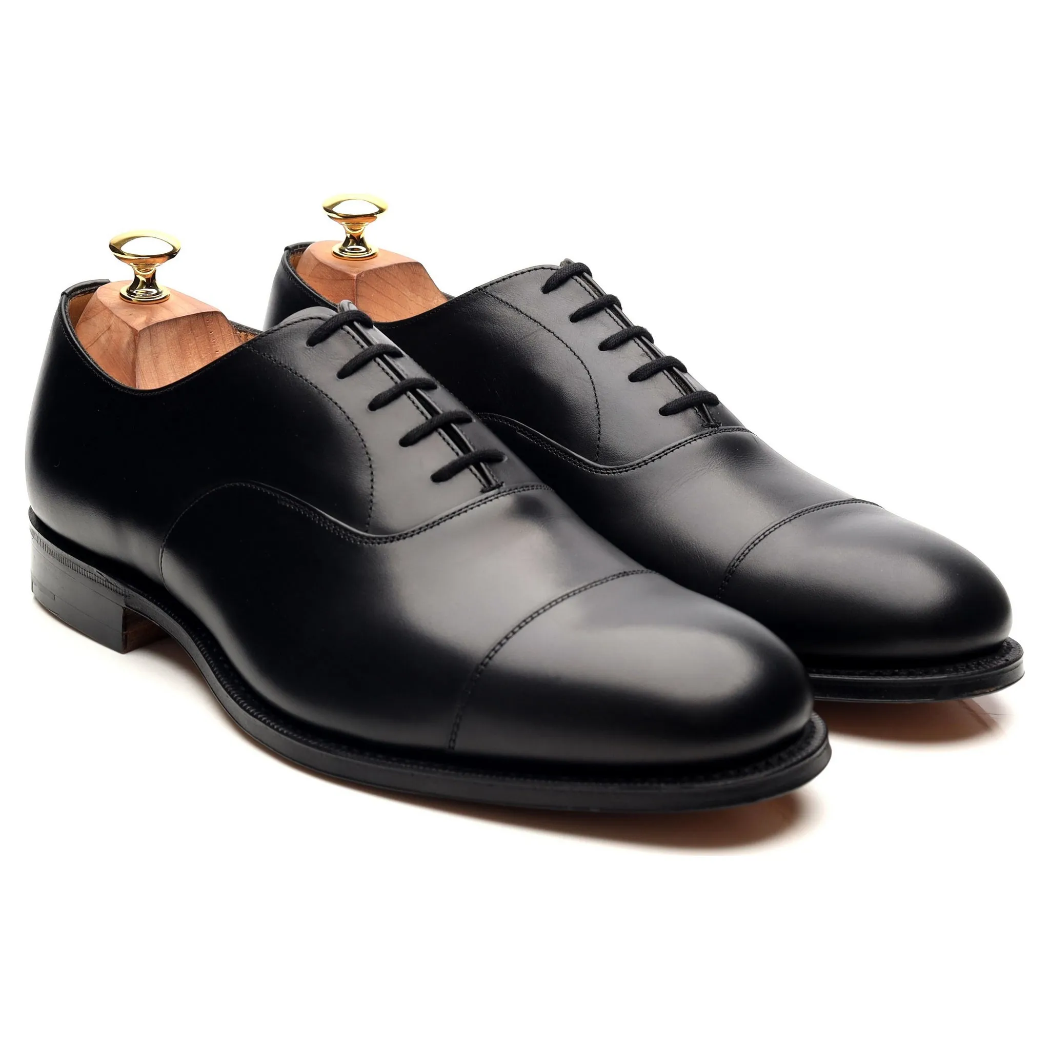 'Consul' Black Leather Oxford UK 10 G