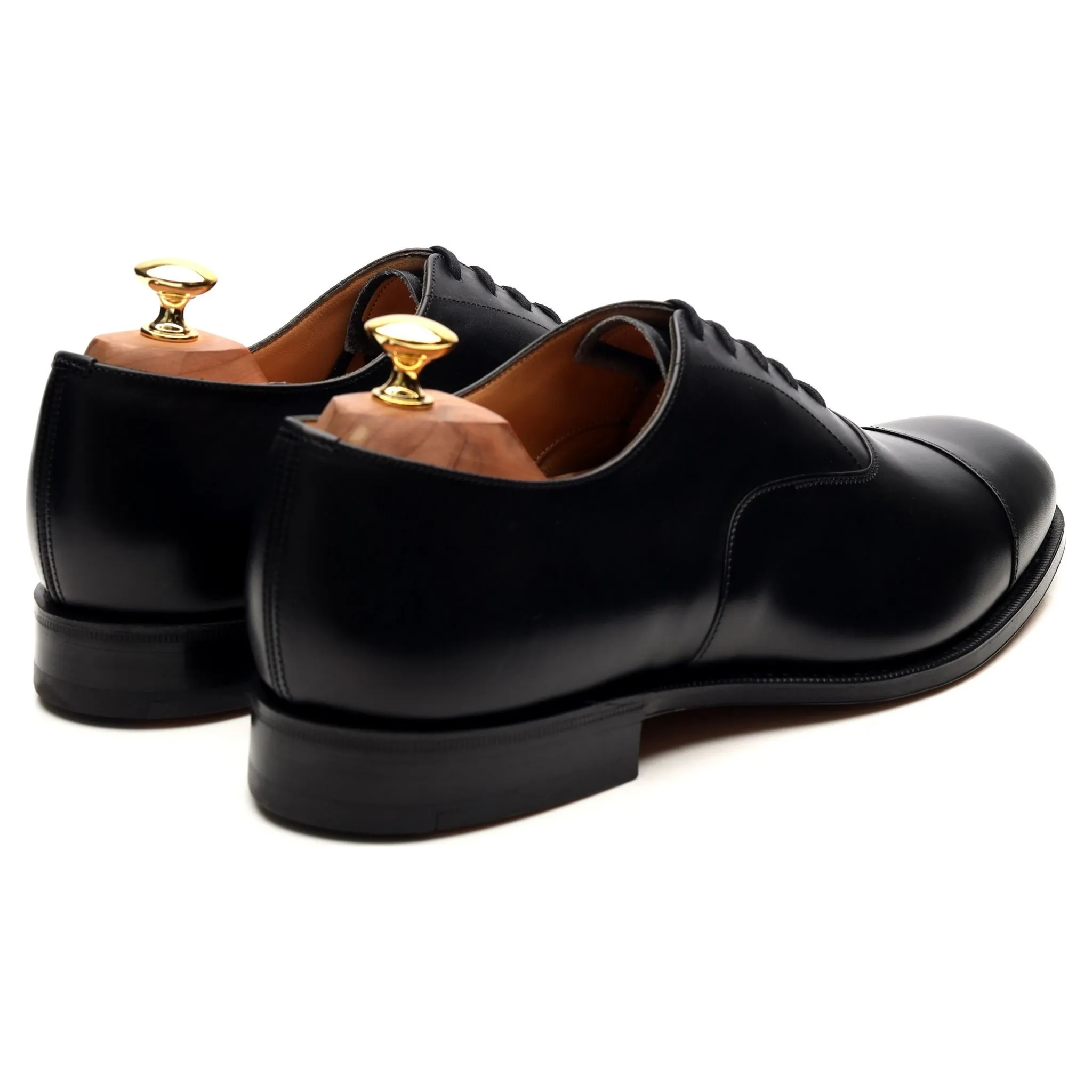 'Consul' Black Leather Oxford UK 10 G