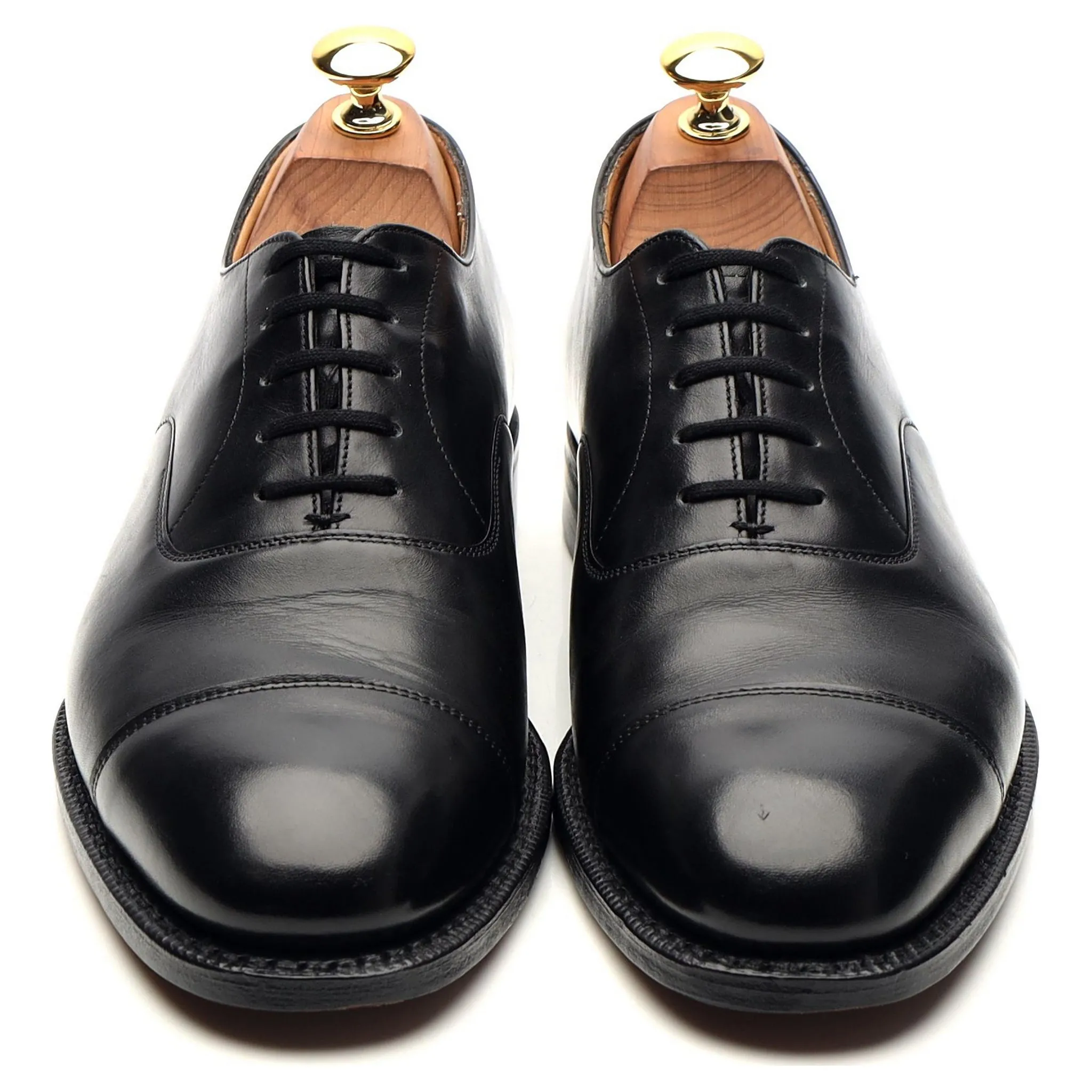 'Consul' Black Leather Oxford UK 6 F
