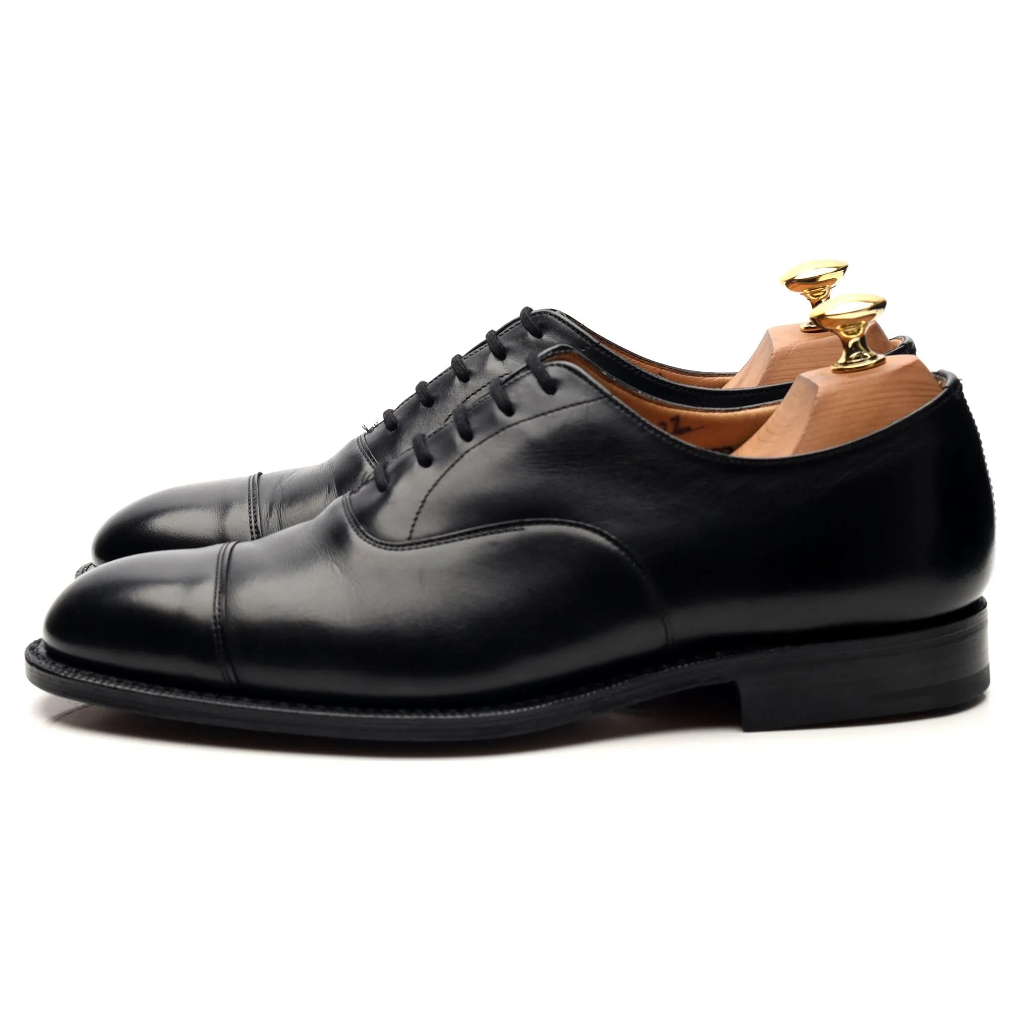 'Consul' Black Leather Oxford UK 6 F